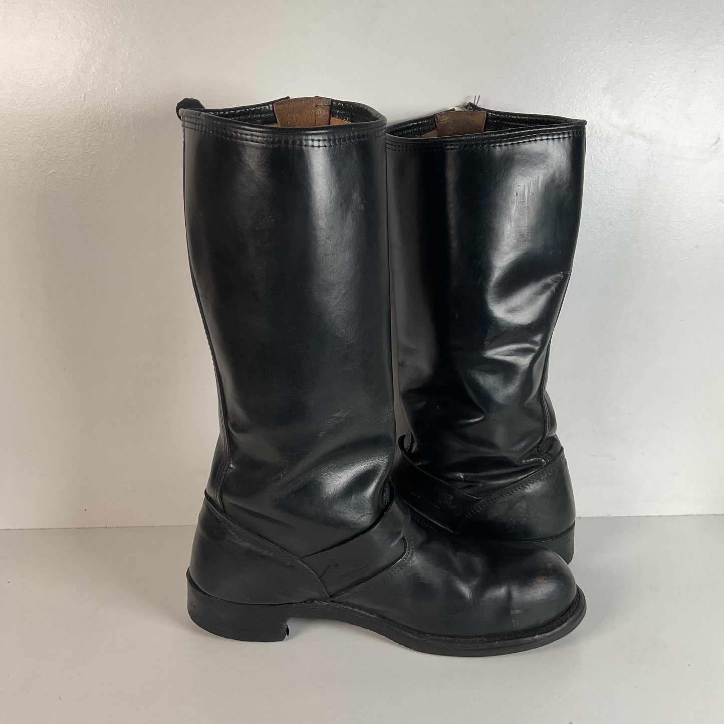 Vintage Harley Davidson Motorcycle Boots 11 Tall Steel Toe Engineer USA Made