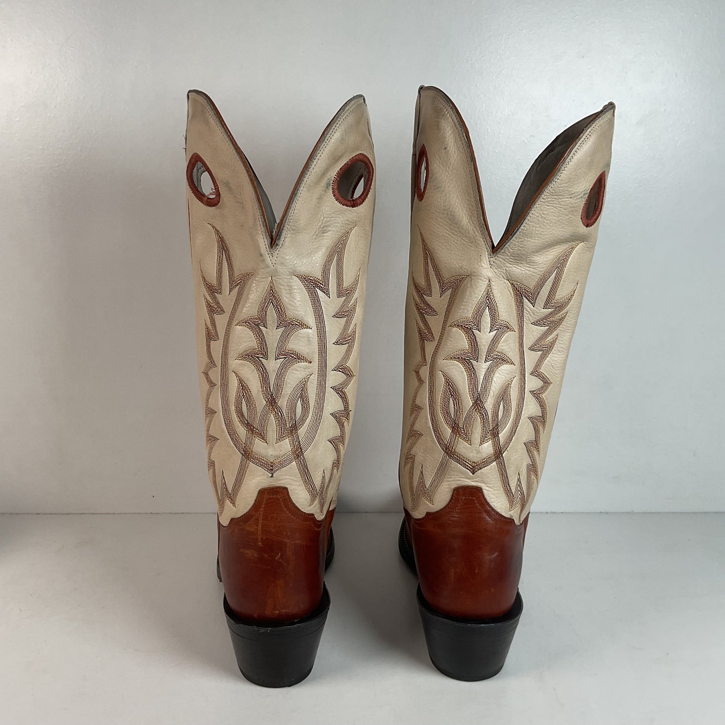 Tony Lama Buckaroo Cowboy Boots 12 D USA Made Sunset Renegade