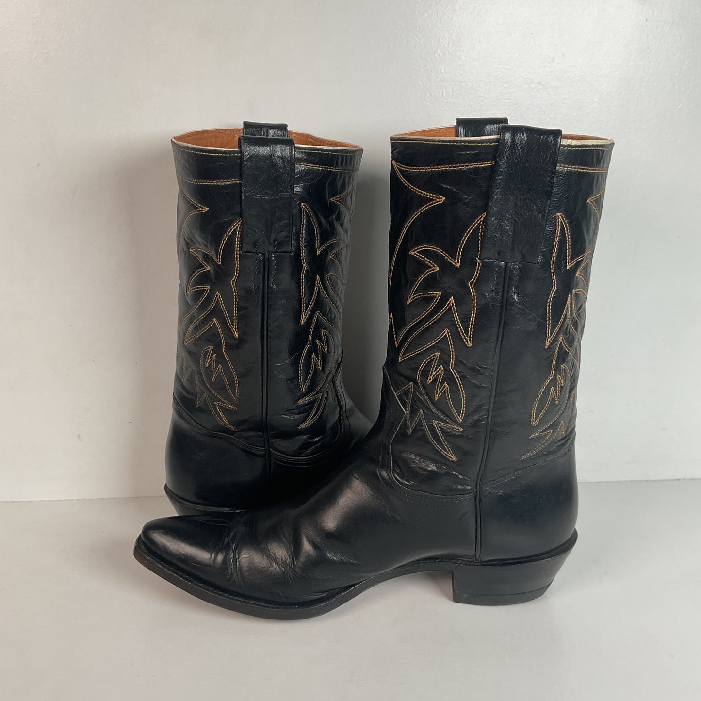 1950s Frye Authentic Cowgirl Boots 7.5 C Snip Toe