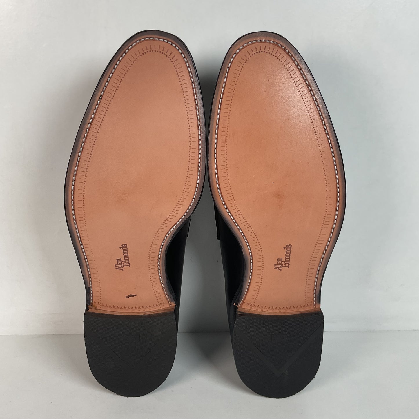 Allen Edmonds Hinsdale Penny Loafers 14 D USA Made Black Calfskin