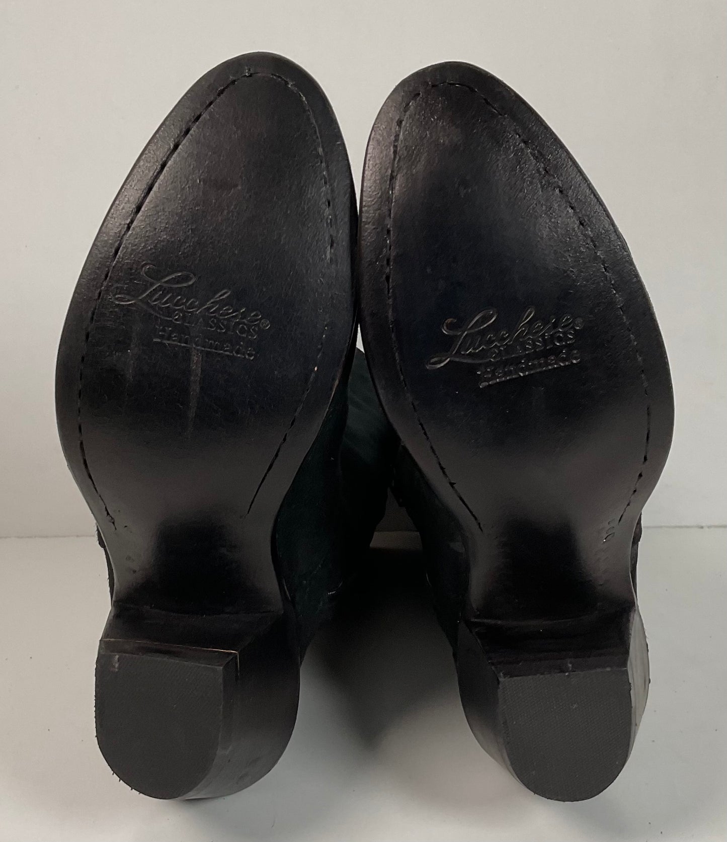 Lucchese Classics Handmade Suede Brush off Booties 8 B USA Made