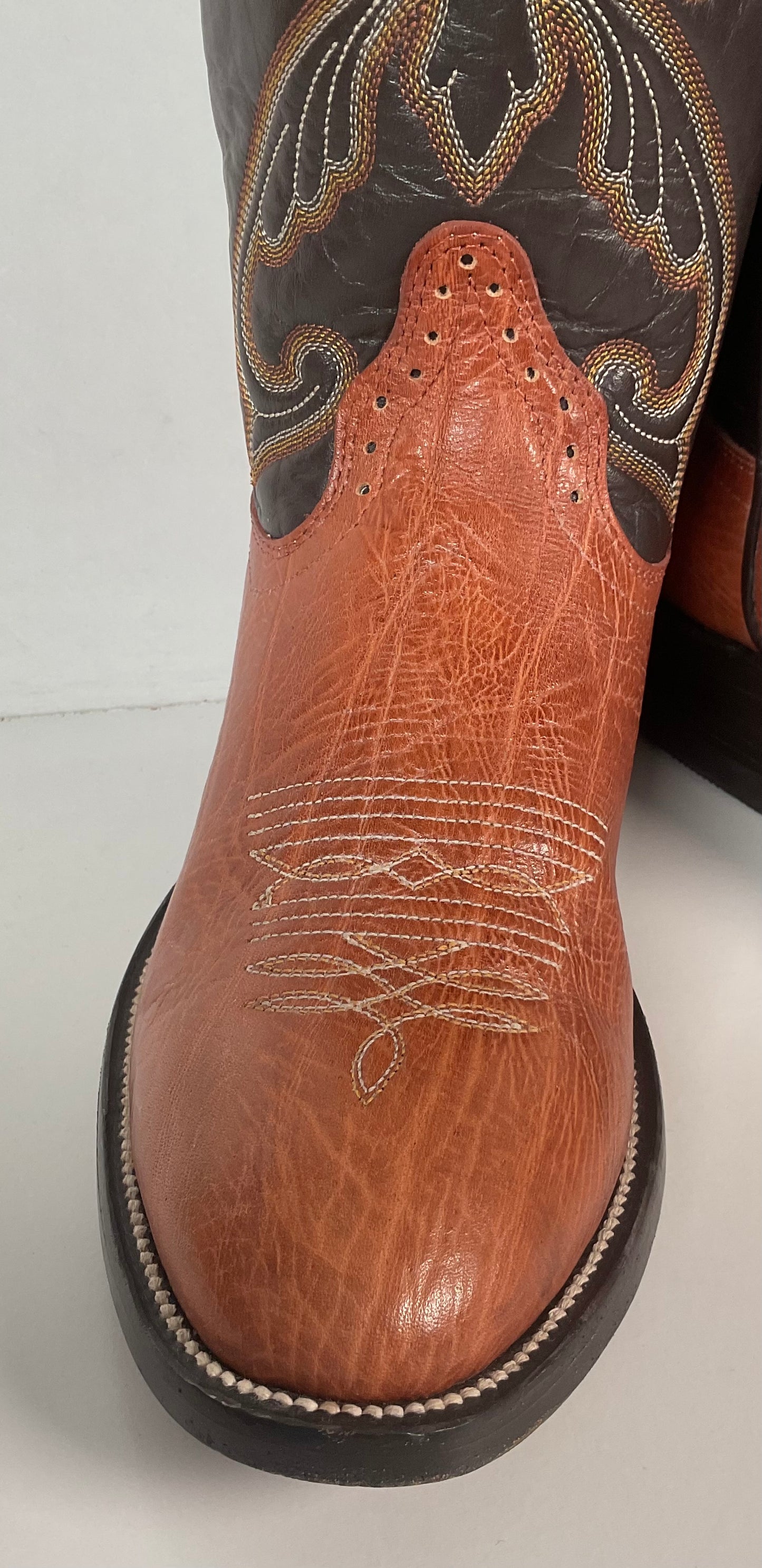 Hondo Spanish Shoulder Leather Cowboy Boots 9.5 D Style 9604