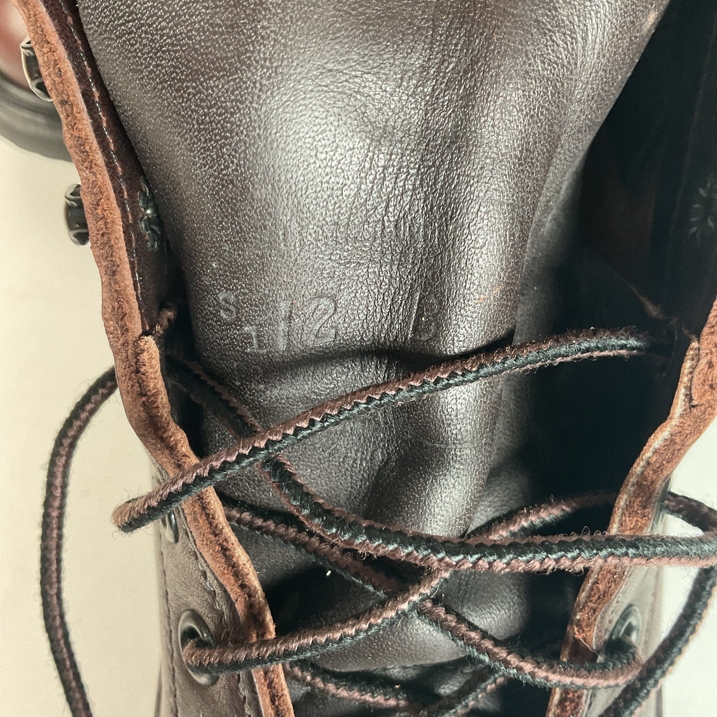 Vintage Red Wing Brown Leather Steel Toe Work Boots 12 B Style 2245 USA Made