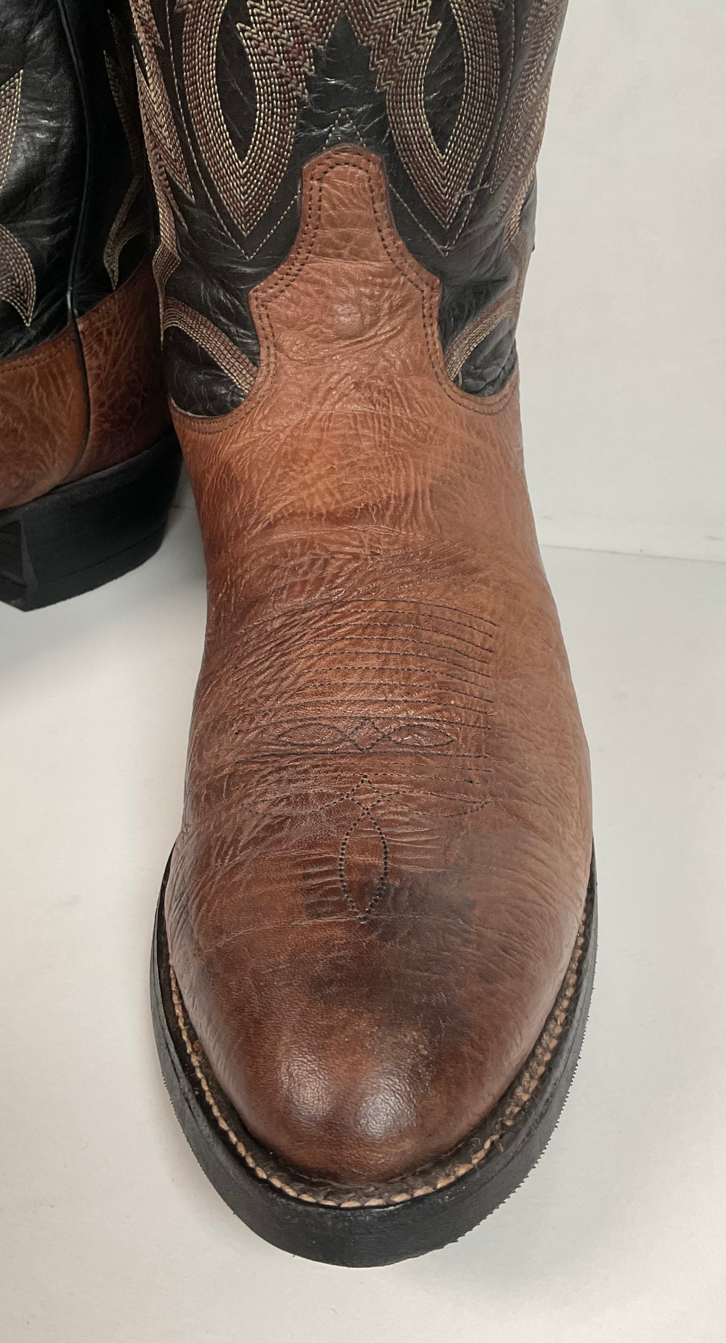 Tony Lama Goat Shoulder Cowboy Boots 14.5 A Hybrid Sole USA Made