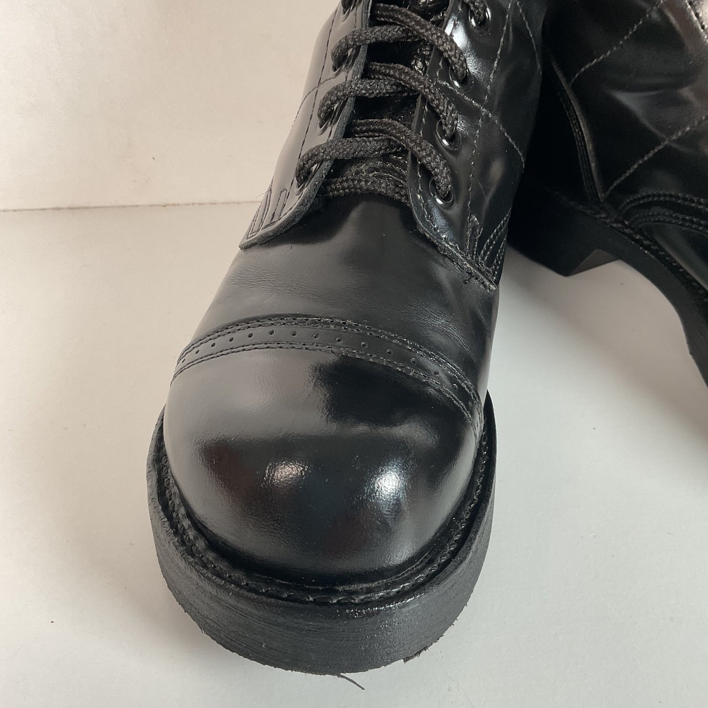 Corcoran Paratrooper Jump Boots 85 EE Cap Toe Style XC1500 Glossy Patent