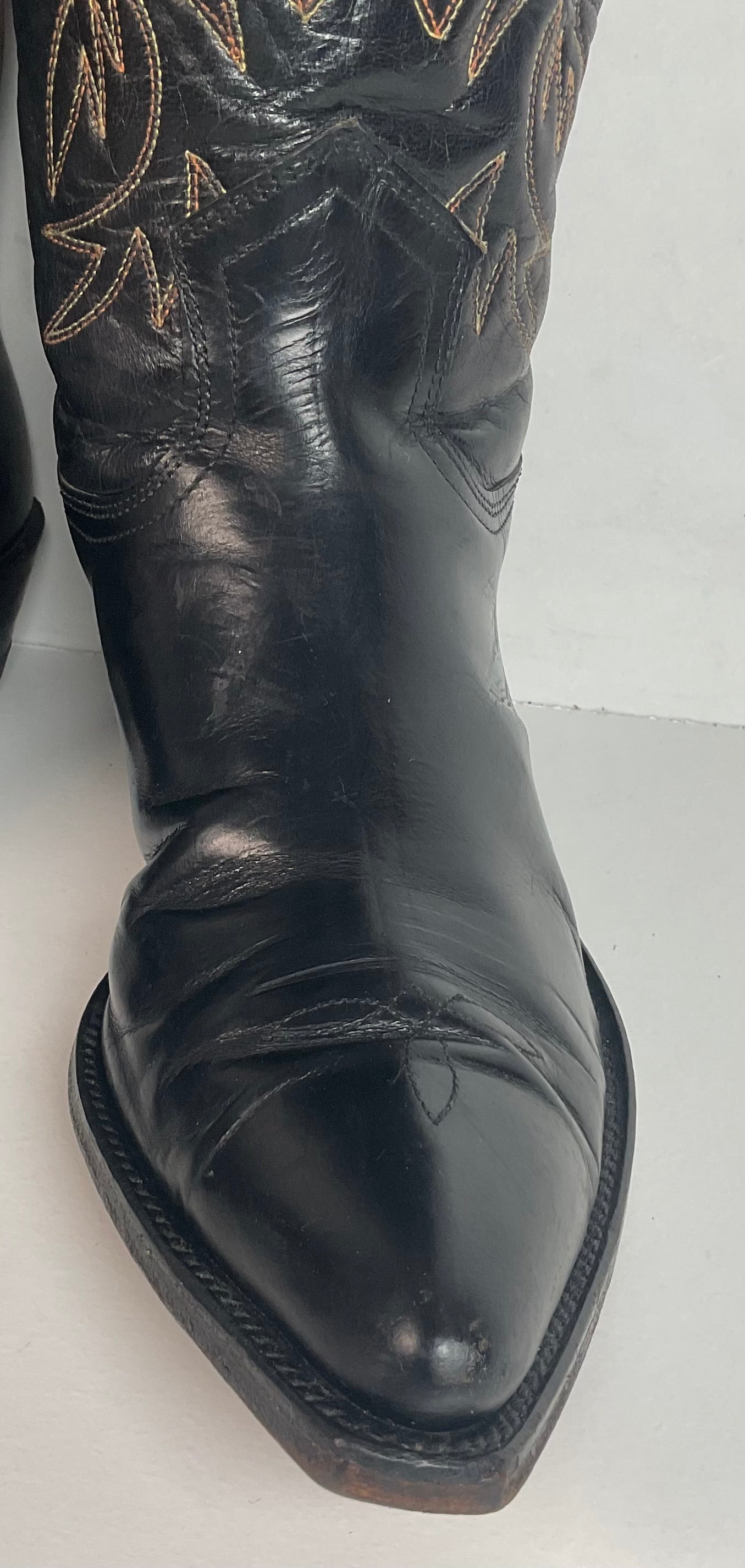 1950s Frye Authentic Cowgirl Boots 7.5 C Snip Toe