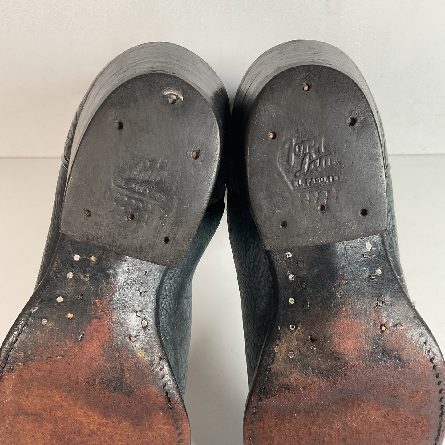(2) Pairs Of Tony Lama Shoulder Cowboy Boots 8.5 D Style 6252 & 6250