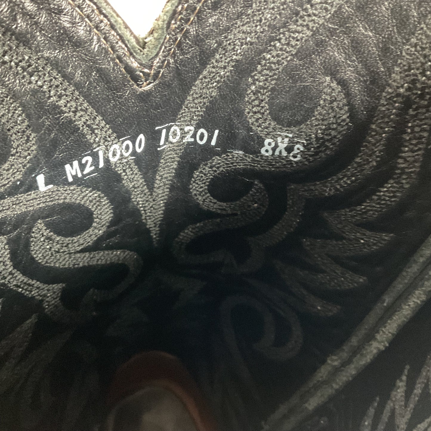 Larry Mahan Black Full Quill Ostrich Cowboy Boots 8 E USA Made