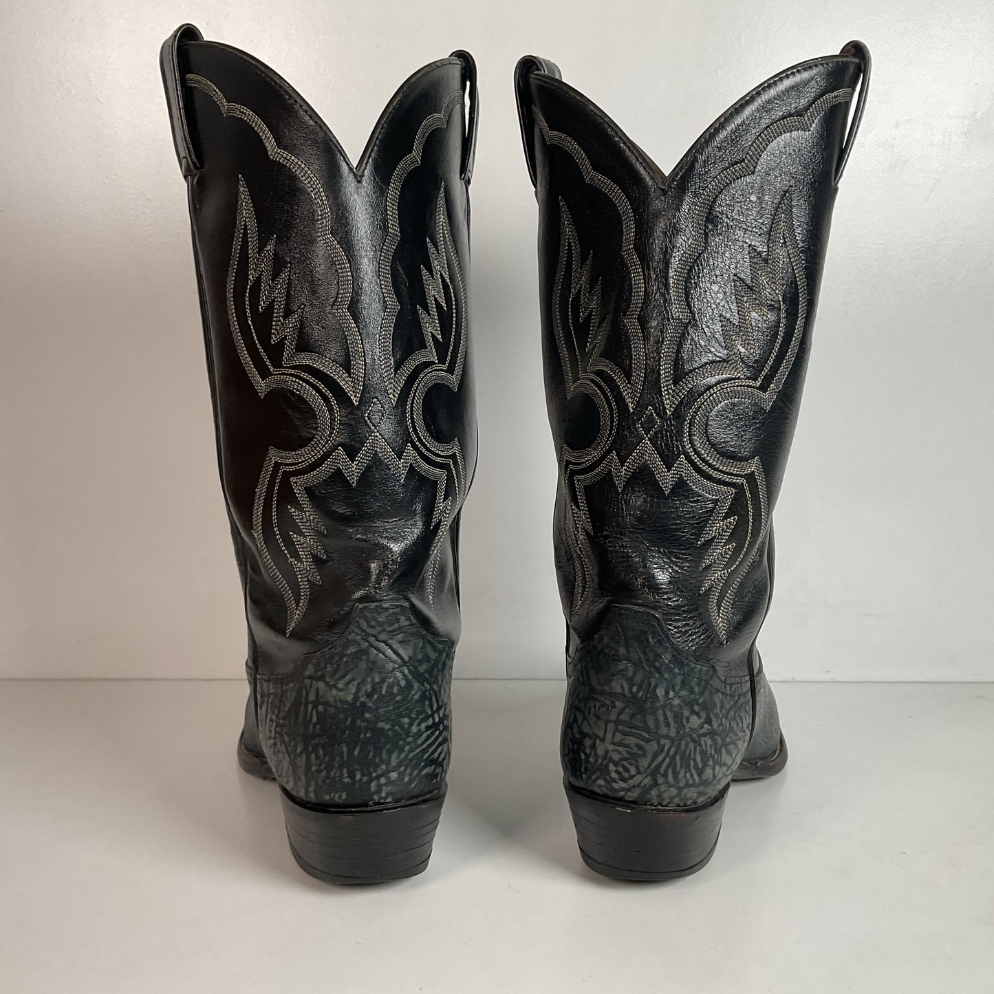 (2) Pairs Of Tony Lama Shoulder Cowboy Boots 8.5 D Style 6252 & 6250