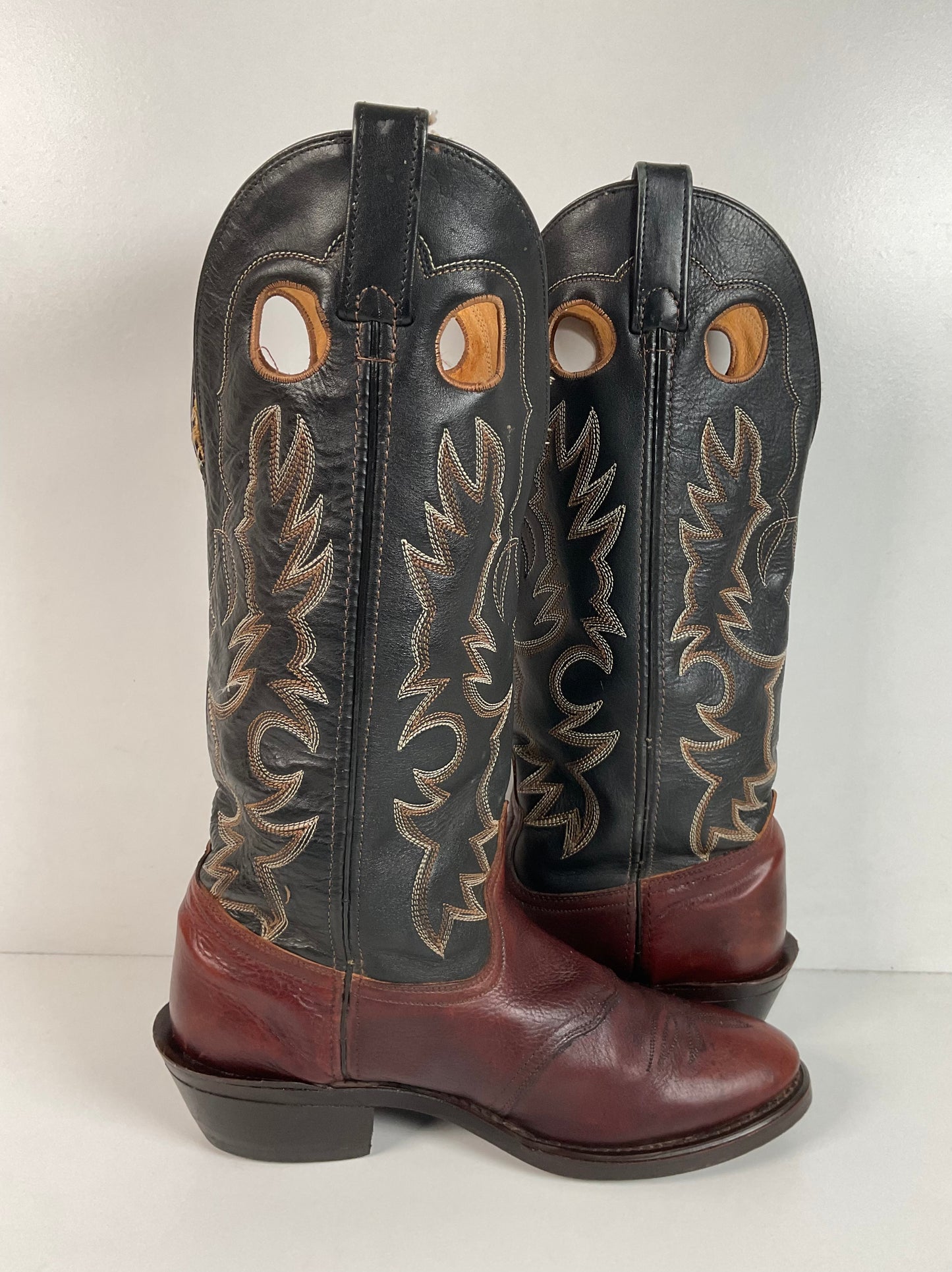Shepler’s Tall Buckaroo Cowboy Boots 9 D Oil Resistant Work Sole