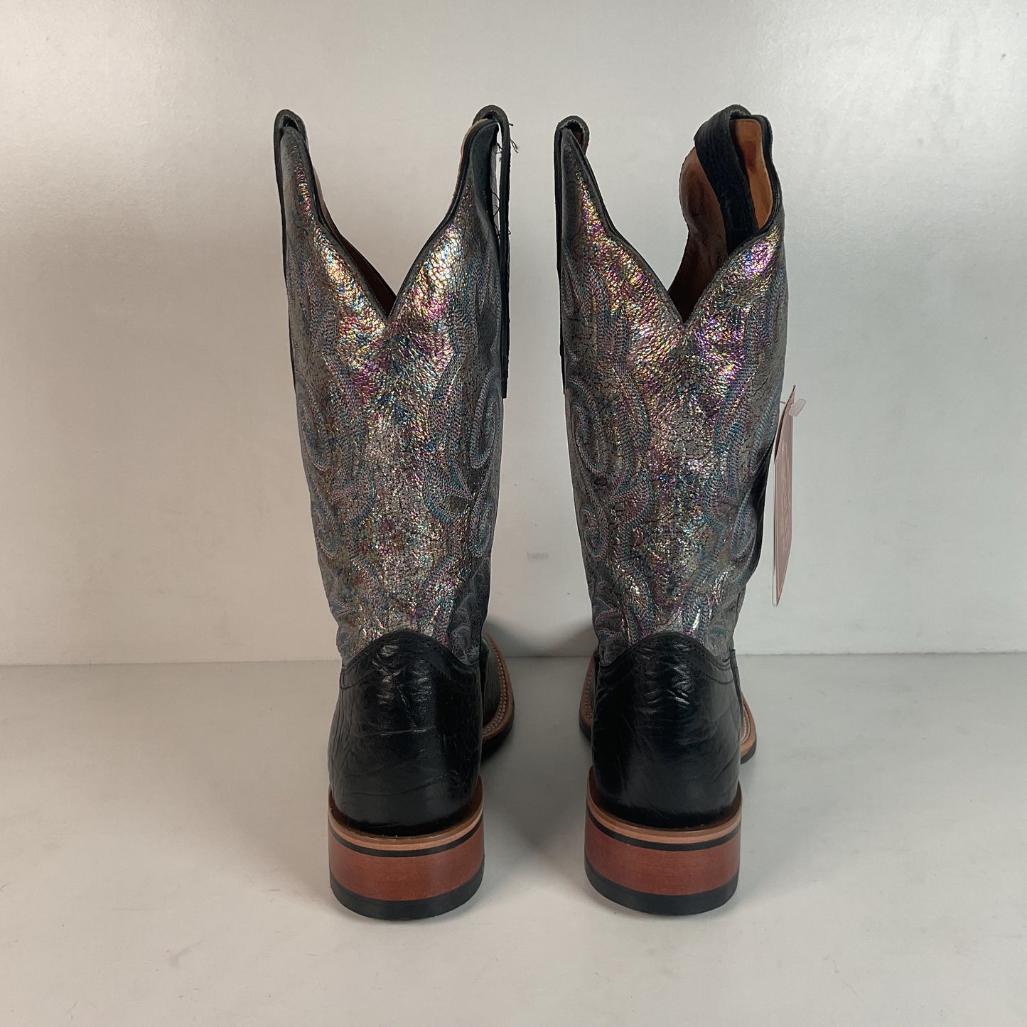 Boulet Women’s Iridescent Cowgirl Boots 9 C Square Toe