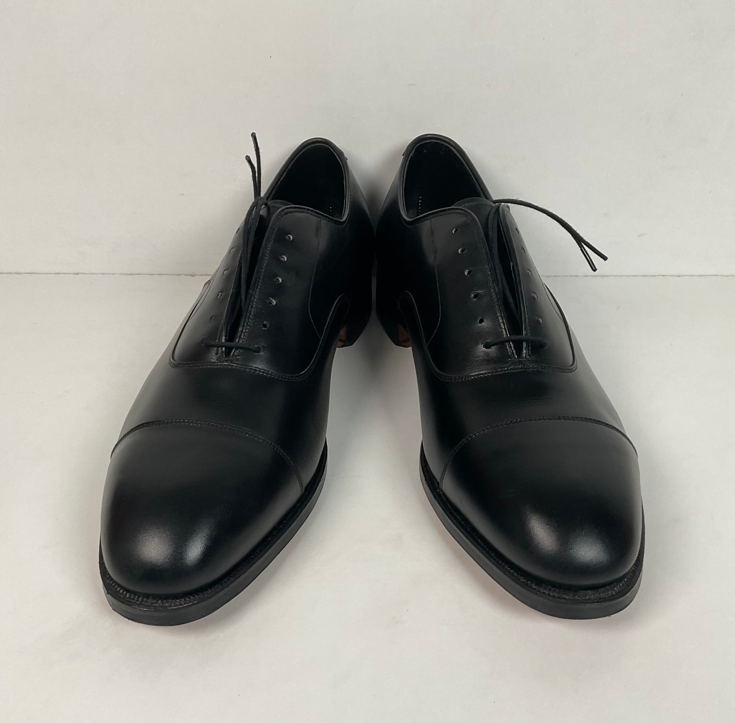Vintage Johnston Murphy Cap Toe Oxford Shoes 11 D USA Made Crown Aristocraft