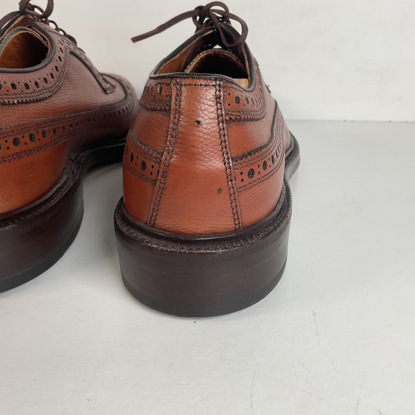 Vintage 1970s Nettleton Longwing Derby Shoes 8.5 D USA Made