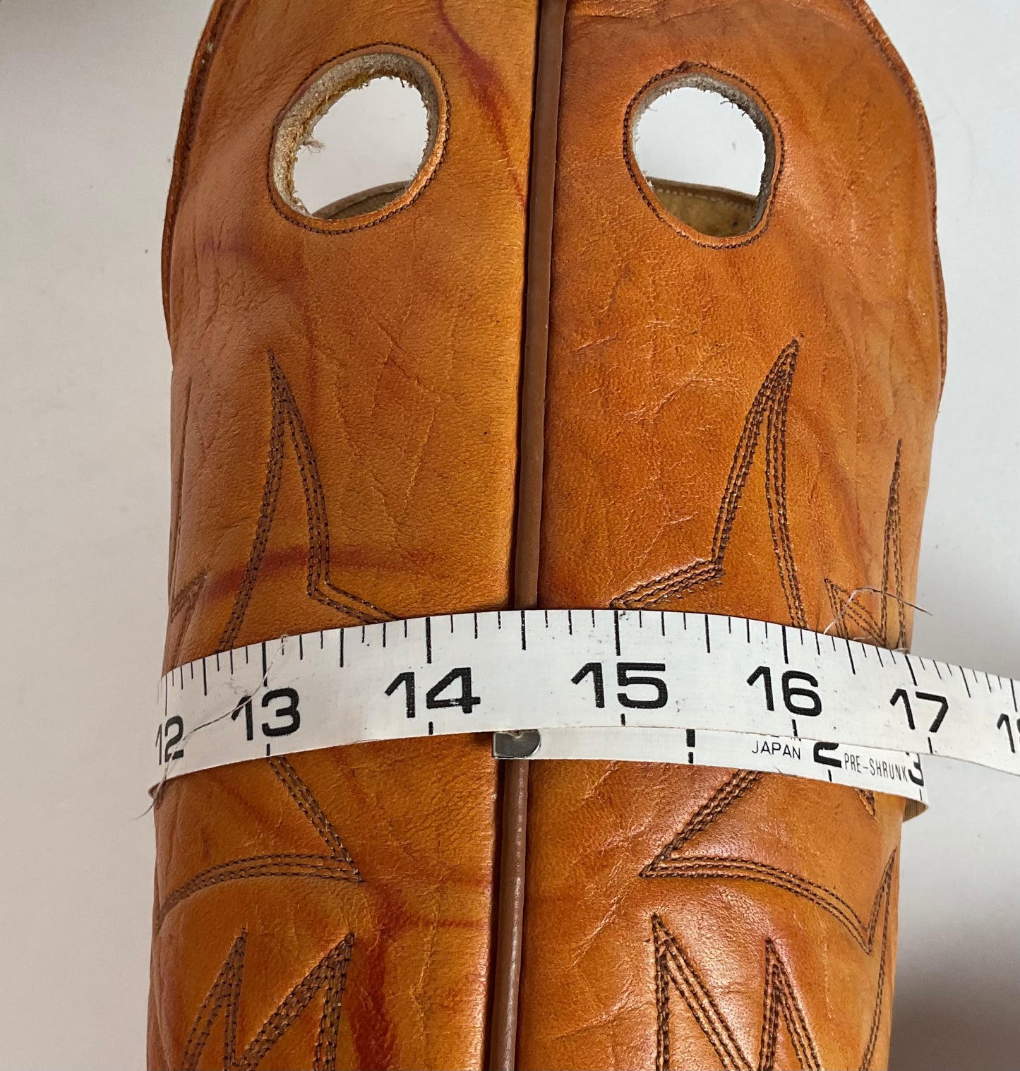 Vintage Buckaroo Cowgirl Boots 7.5 B Punchy Butterscotch