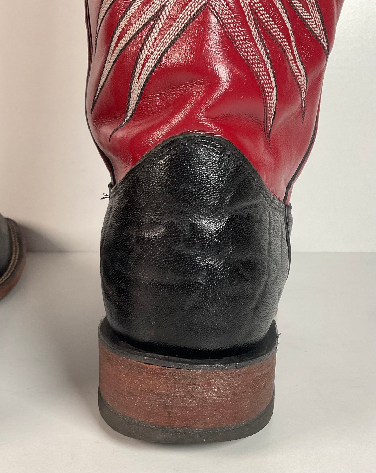 Justin Bent Rail Wildebeest Cowboy Boots | Exotic | USA Made | 10.5 D
