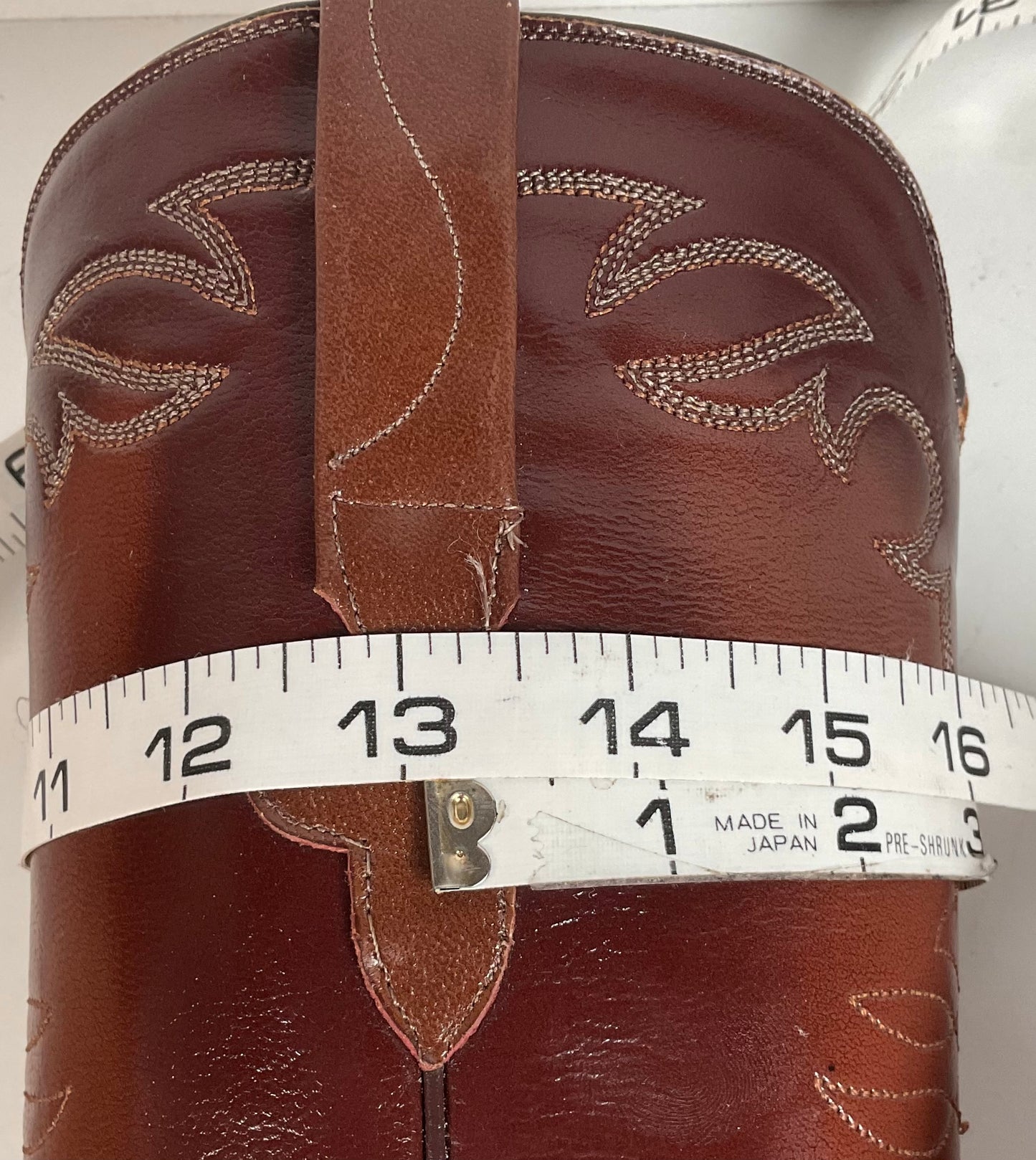 Vintage Lucchese Handmade Smooth Ostrich Cowgirl Roper Boots 7 B 1990s