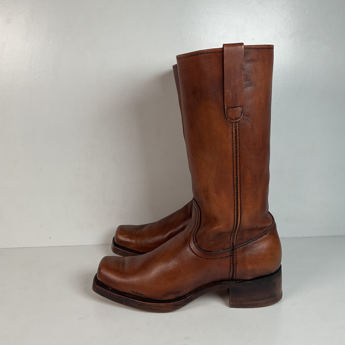 Vintage Sears Chunky Campus Boots 10.5 D USA Made Cutter Toe