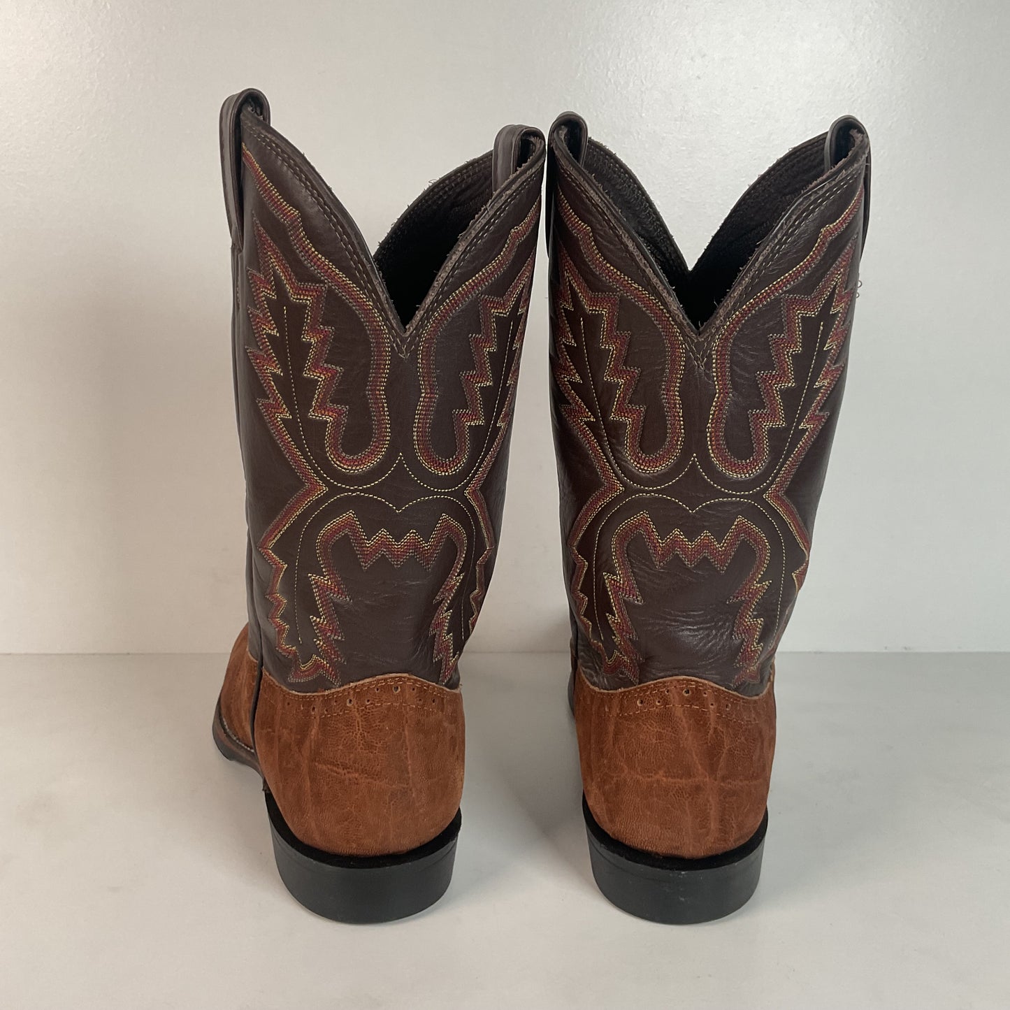 Vintage Larry Mahan Sanded Elephant Roper Boots | Exotic | USA Made | Men’s 9.5 D