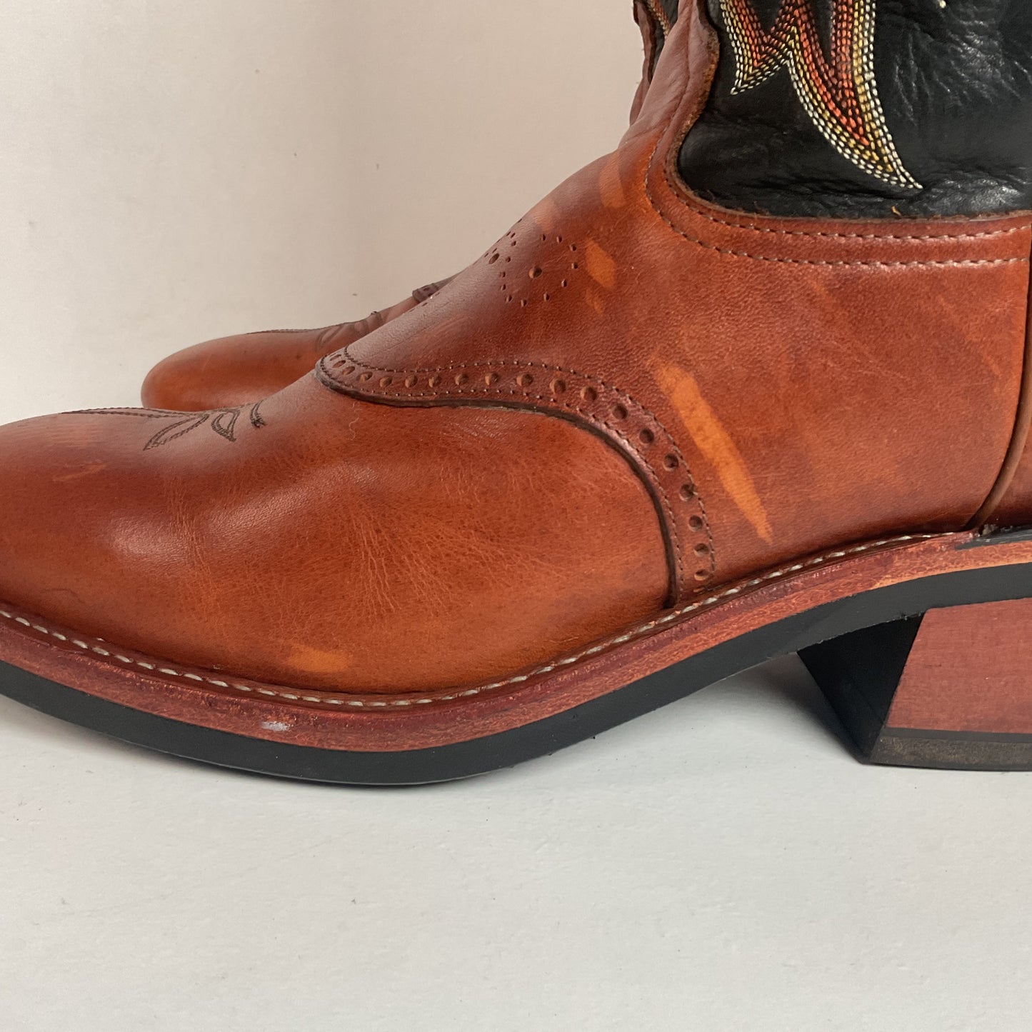 Tony Lama Renegade Buckaroo Cowboy Boots 11 D USA Made
