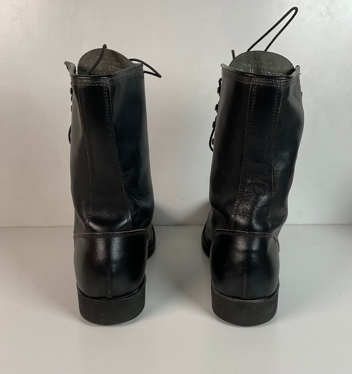 Vintage 1960s Leigh Linesman Boots 10 D USA Made Safety Toe
