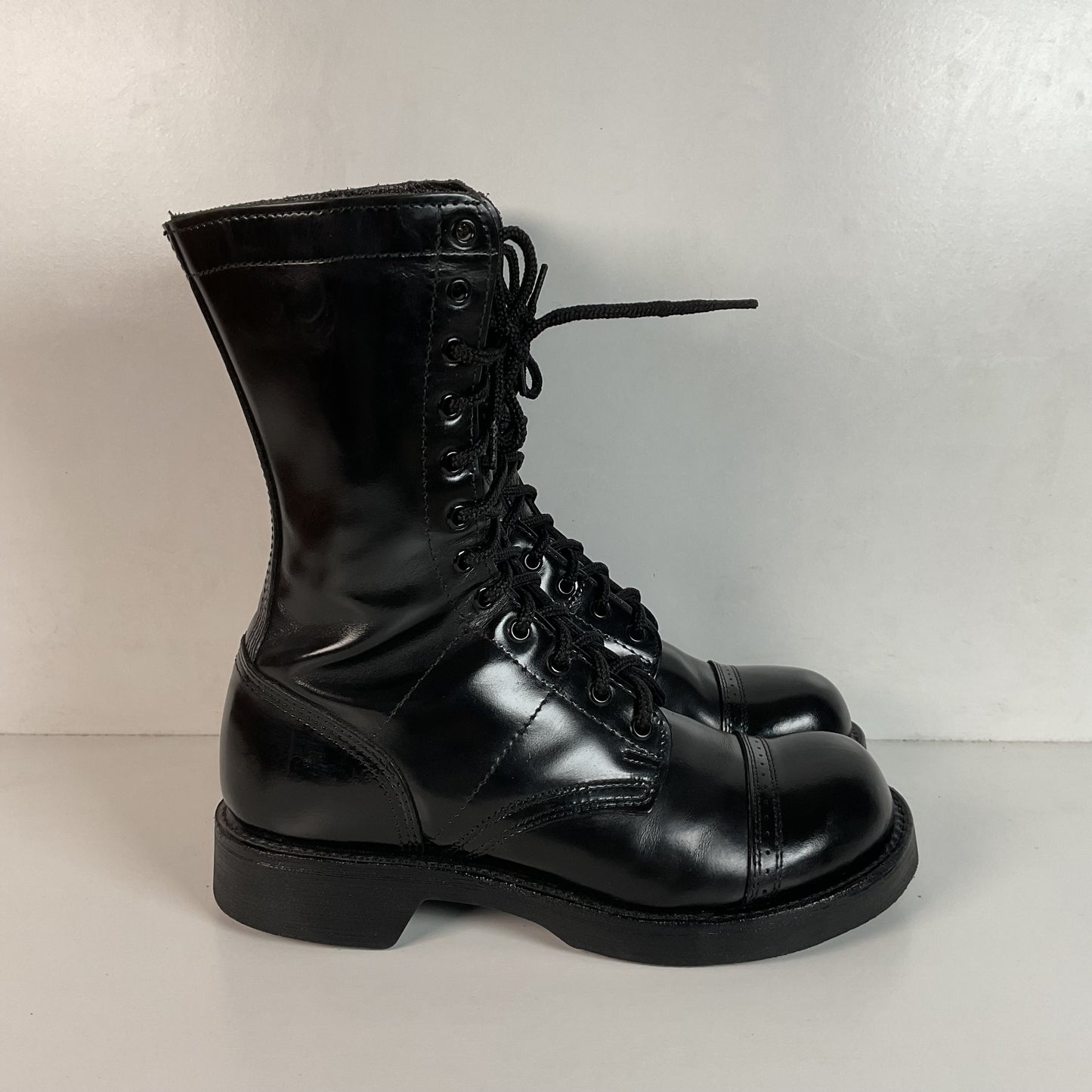 Corcoran Paratrooper Jump Boots 85 EE Cap Toe Style XC1500 Glossy Patent