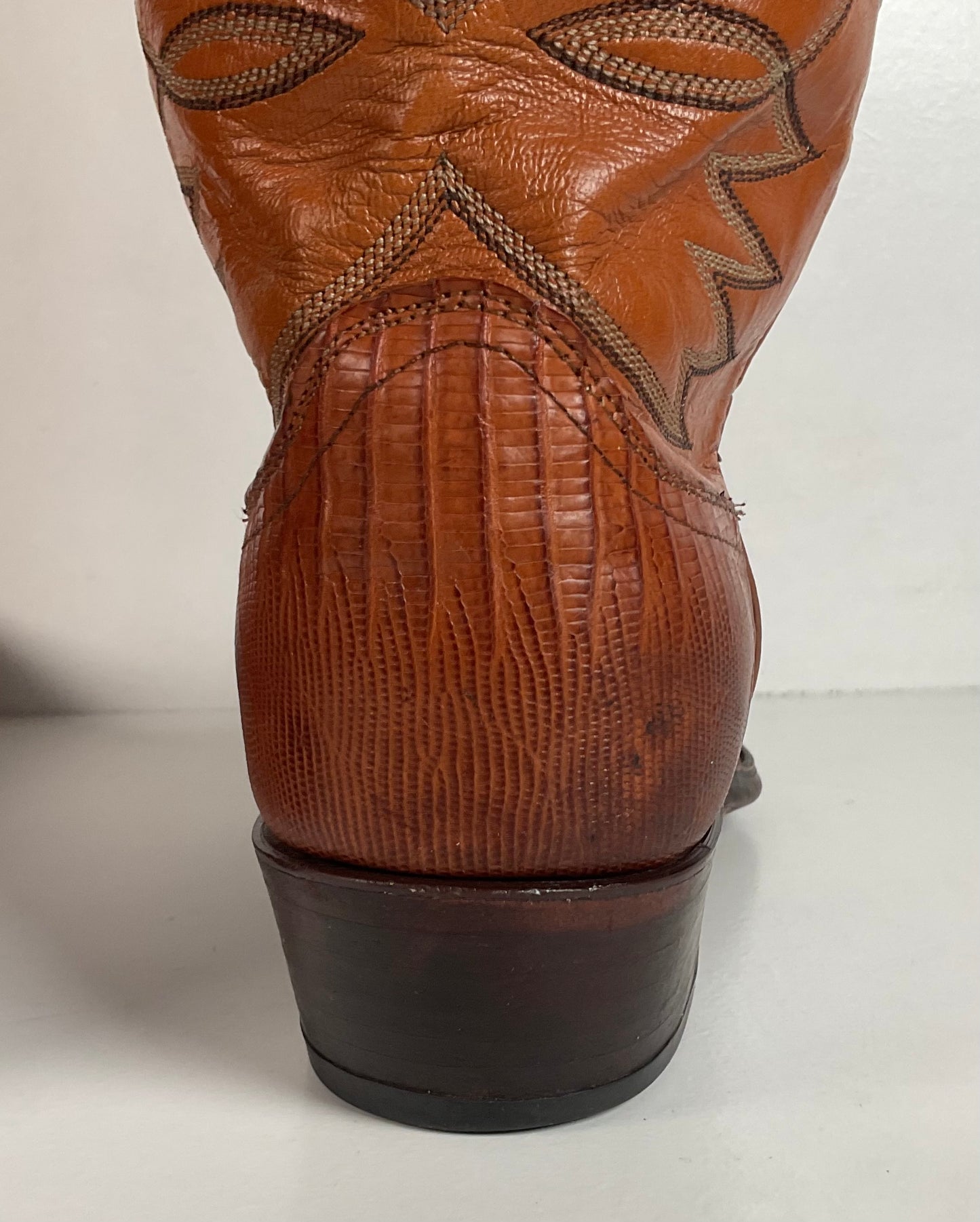 Vintage Dan Post Teju Lizard Cowboy Boots | USA Made | Men’s 10.5