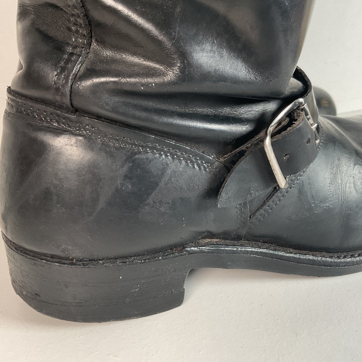 Vintage Harley Davidson Motorcycle Boots 11 Tall Steel Toe Engineer USA Made