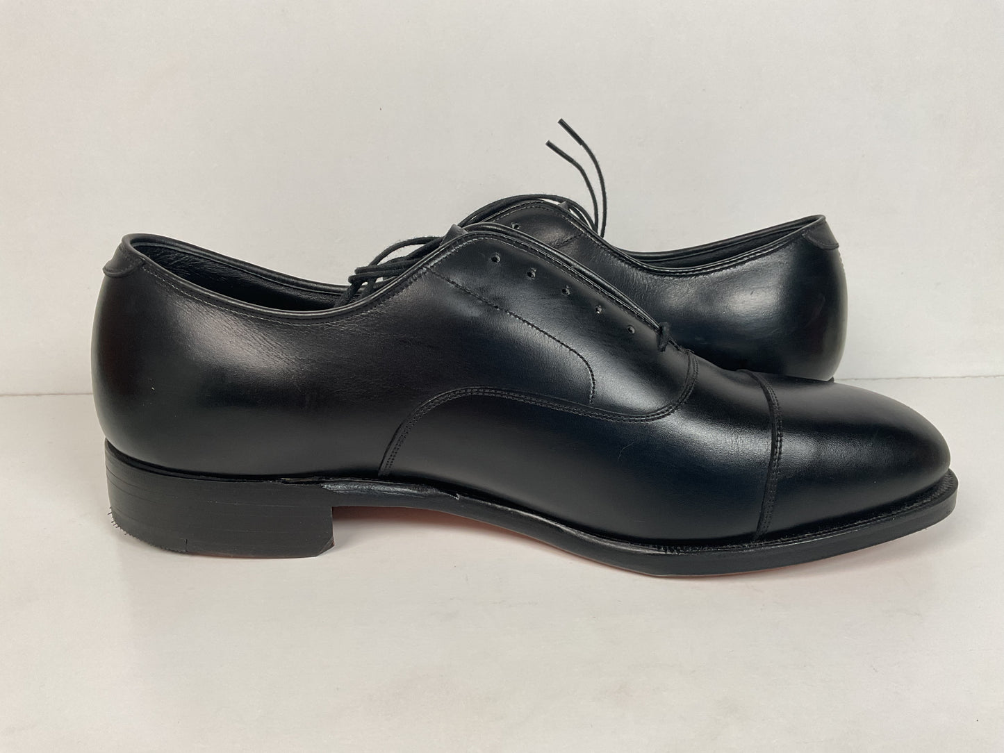 Vintage Johnston Murphy Cap Toe Oxford Shoes 11 D USA Made Crown Aristocraft
