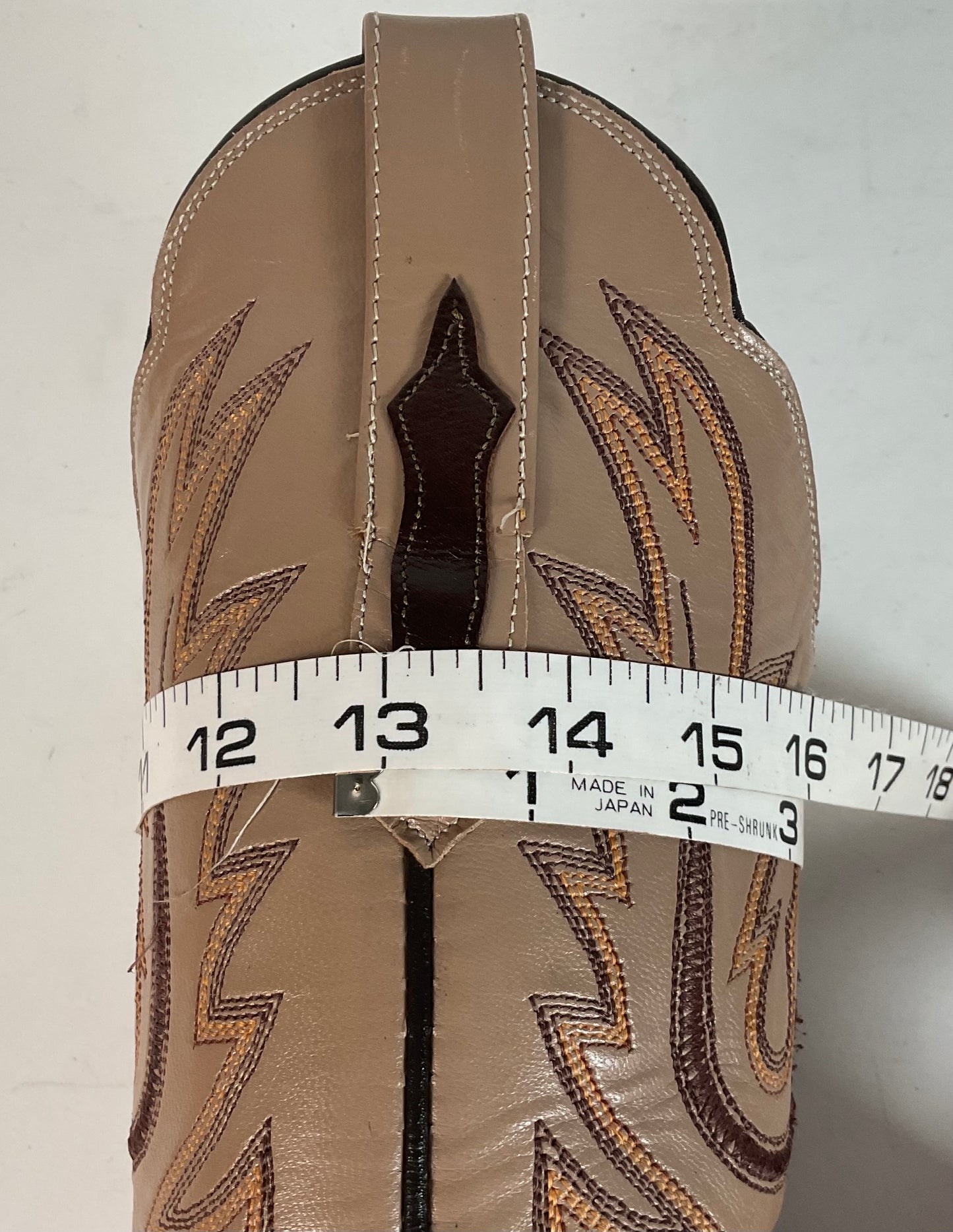 Lucchese Teju Lizard Cowgirl Boots 5 B Creme Stitched