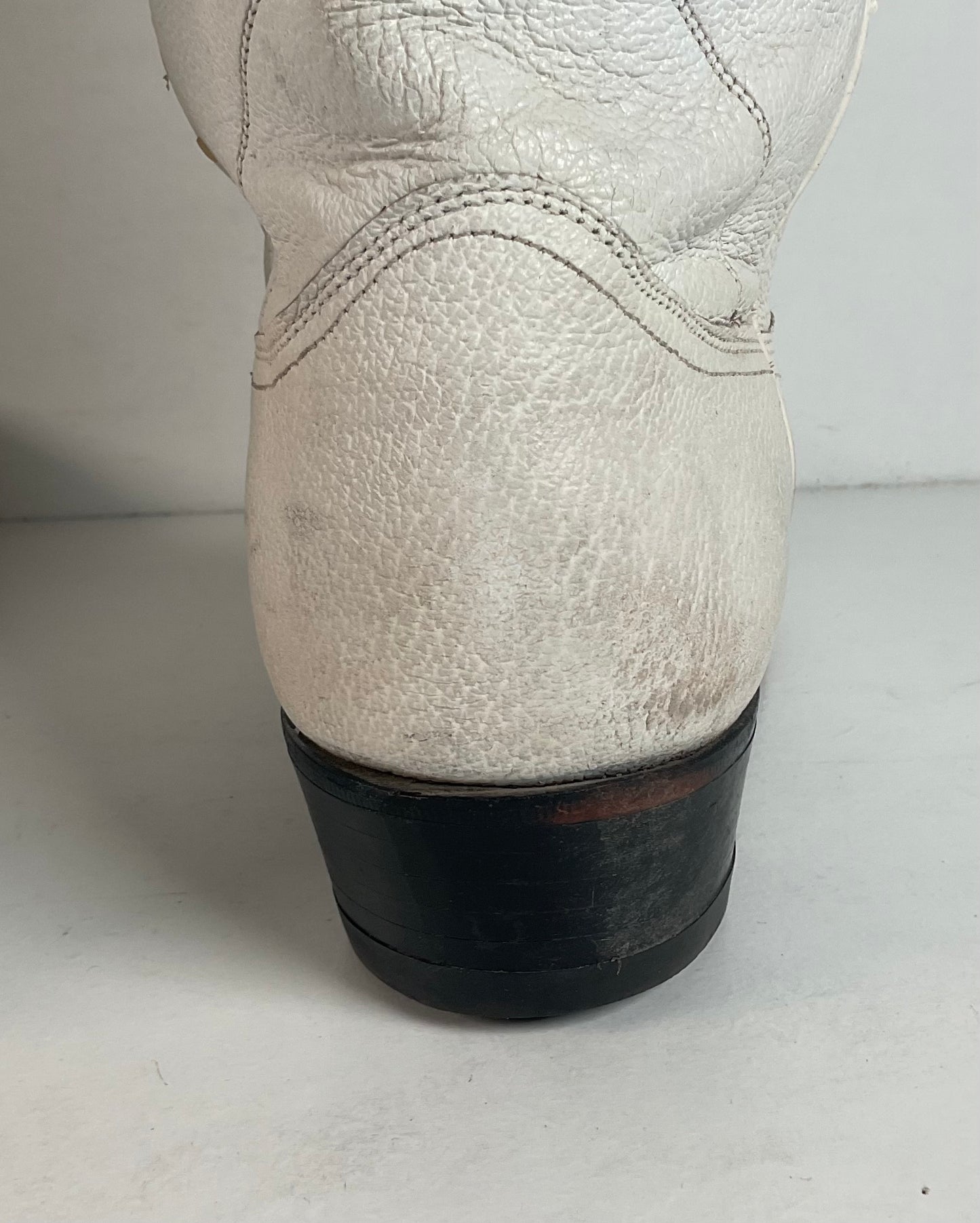 Vintage Justin White Label Cowboy Boots | USA Made | Men’s 9.5 D