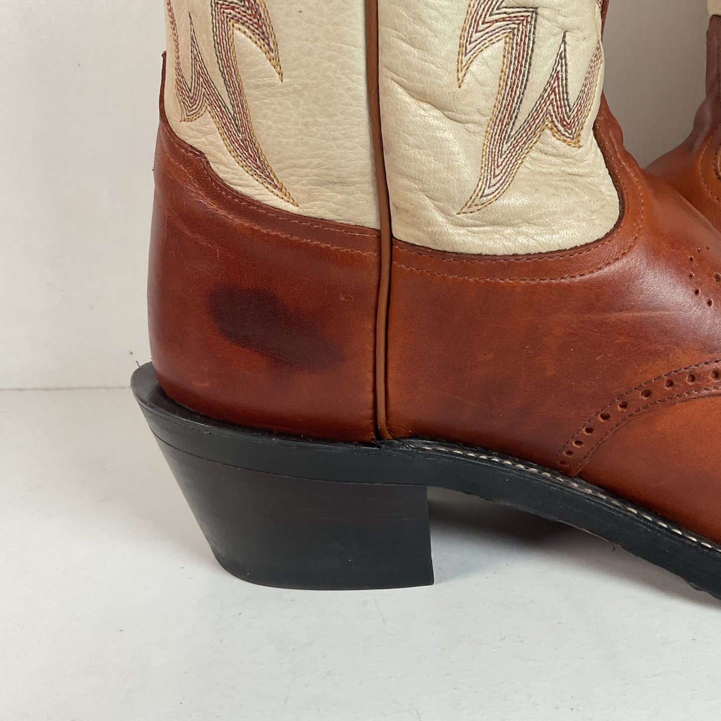 Tony Lama Buckaroo Cowboy Boots 12 D USA Made Sunset Renegade
