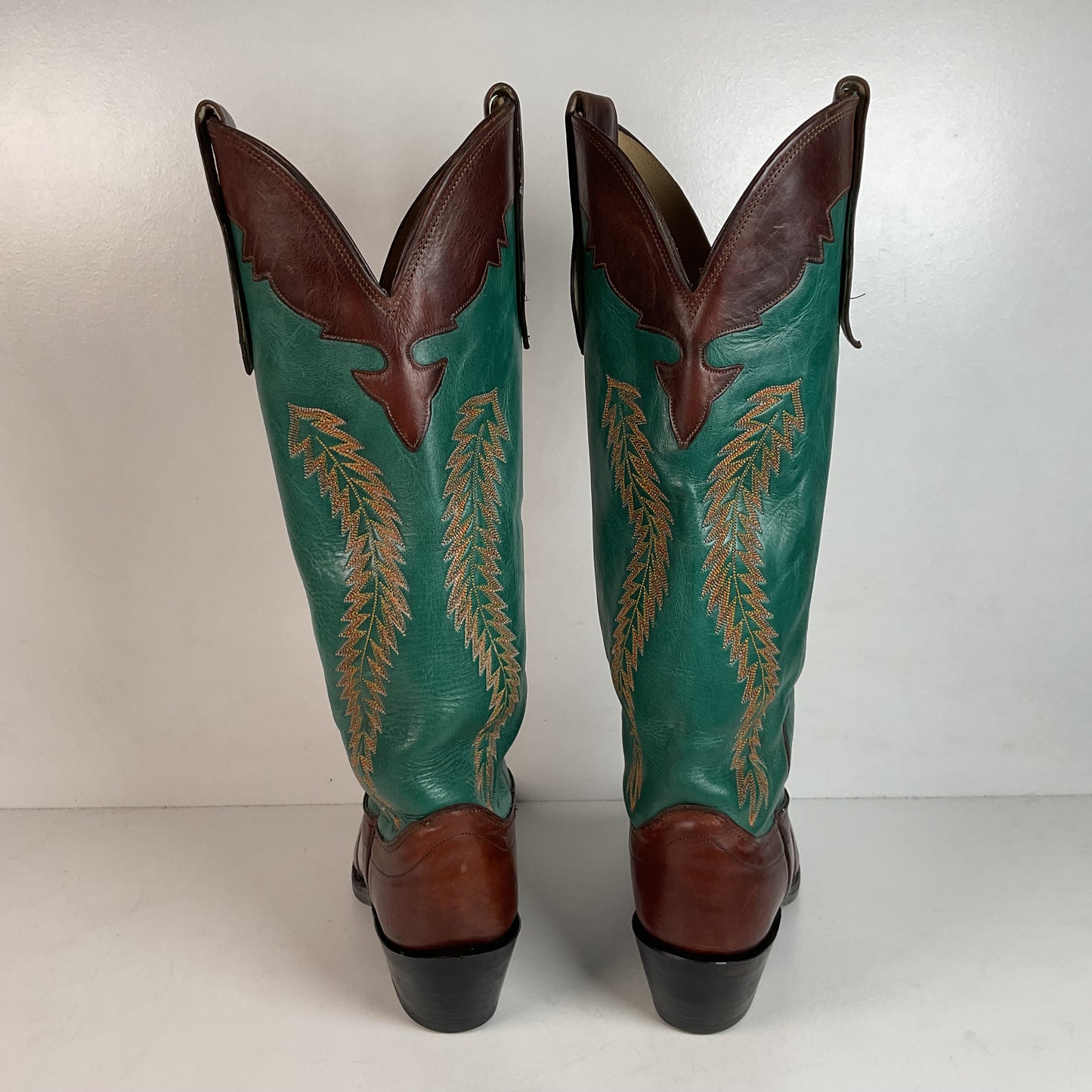 Olathe Tall Top Cowboy Boots 9.5 D USA Made Buckaroo
