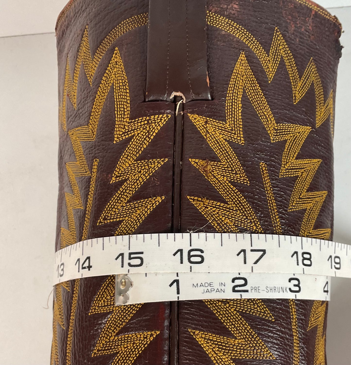 Vintage 1960s Stove Pipe Cowboy Boots 9-9.5 Exotic Shark Skin Custom Made