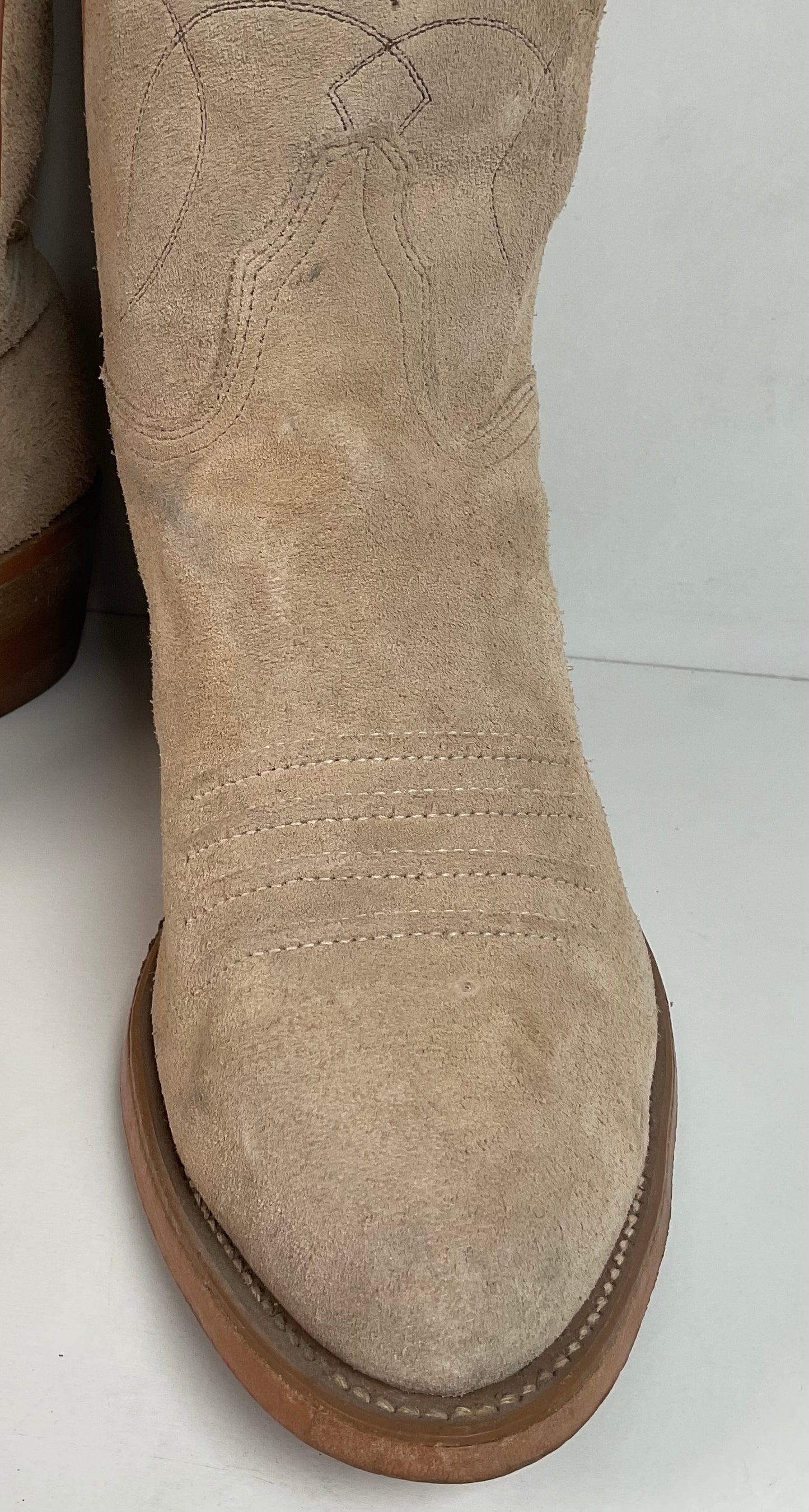 Vintage Levi’s Suede Buckaroo Cowboy Boots 12 M USA Made