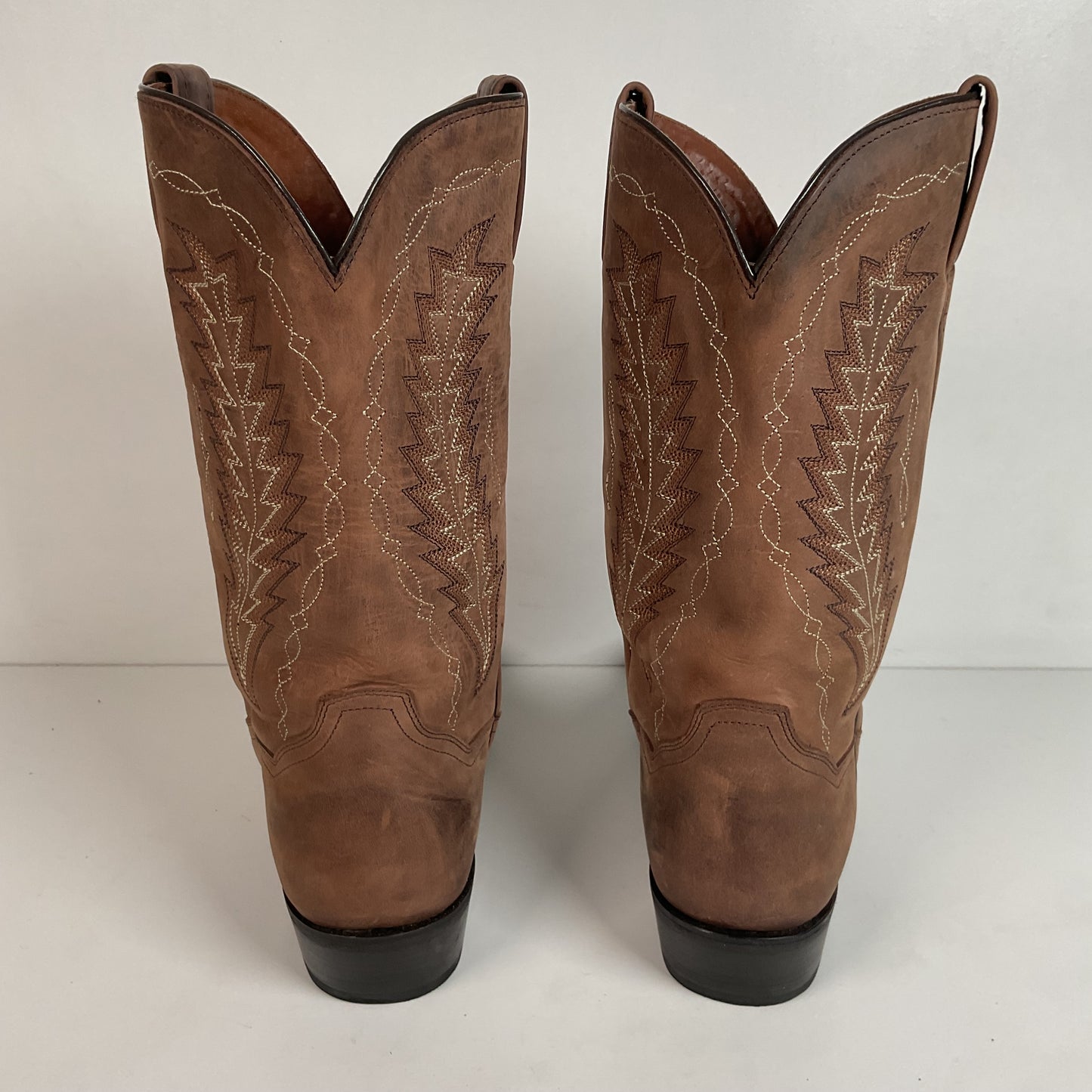 Dan Post Nubuk Suede Cowboy Boots 9 EW Brown
