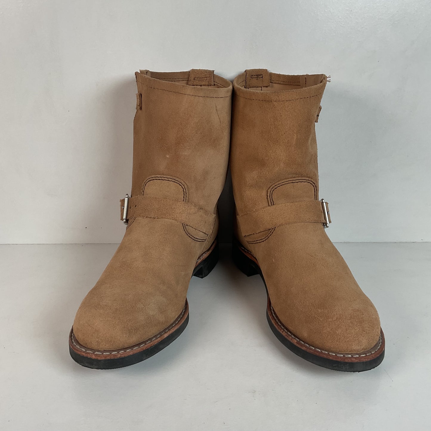 Red Wing Women’s Sand Mojave Suede Engineer Boots 8 B USA Made Style 3358