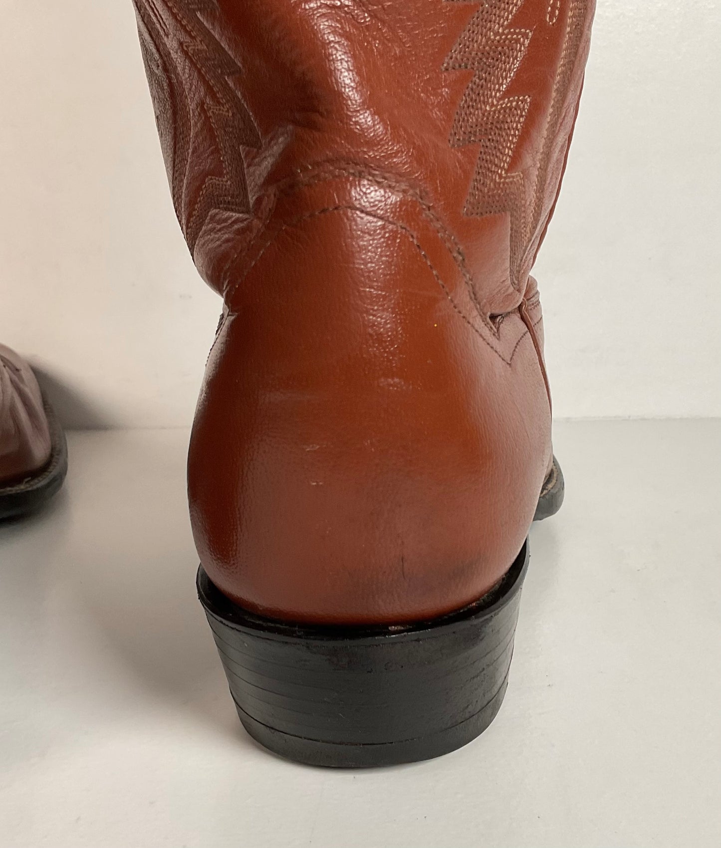 Vintage Sanders Cowboy Boots | Narrow | Brown | Men’s 11 B