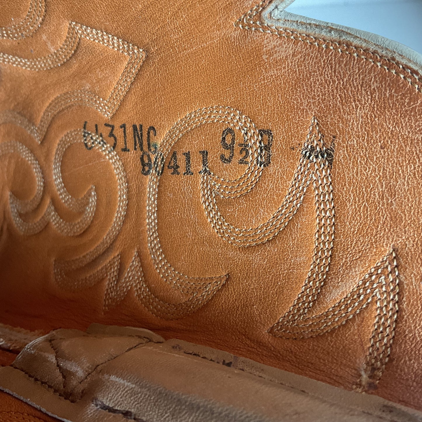 Vintage Lucchese San Antonio Lizard Teju Cowboy Boots 9.5 B