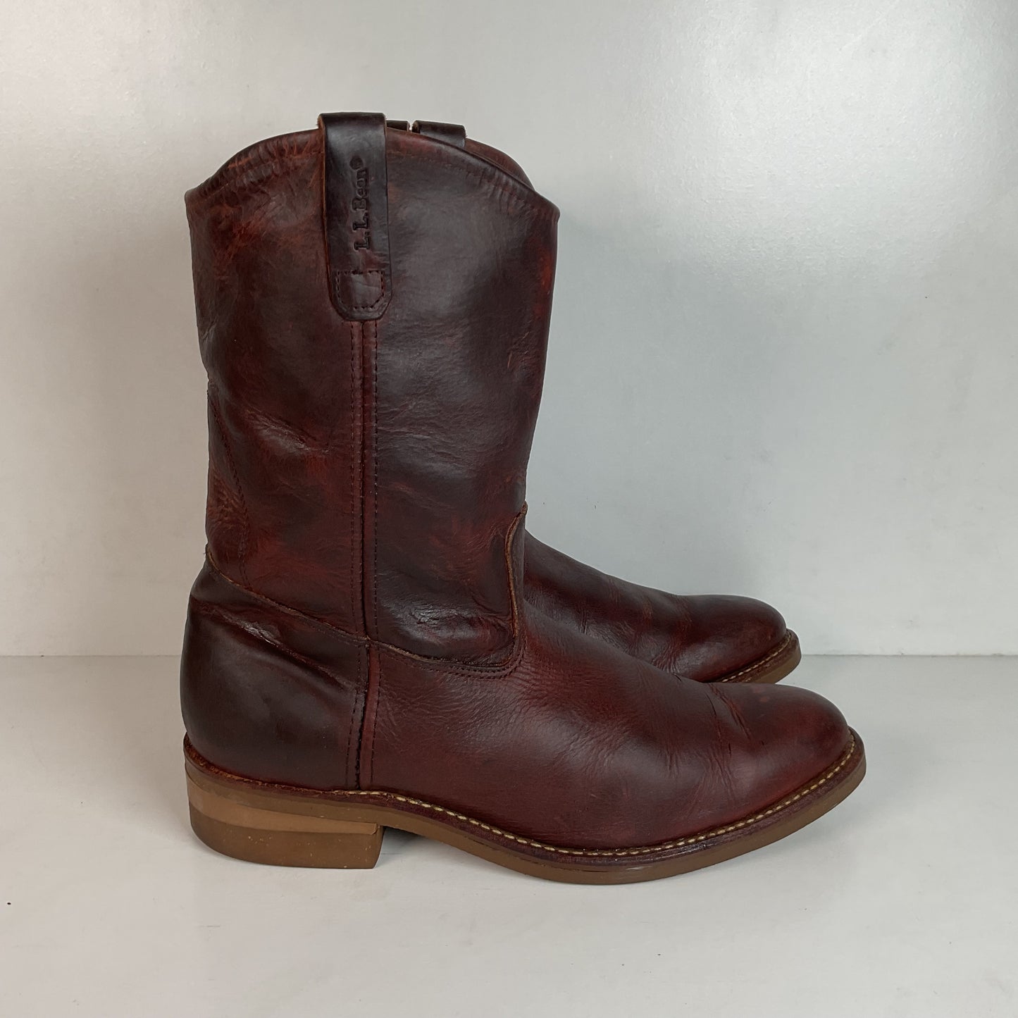 Vintage L. L. Bean Bison Hide Wellington Boots 10.5 D Soft Toe USA Made