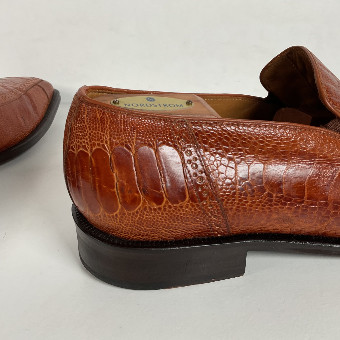 David Eden Ostrich Leg Loafers | Horse Bit | Exotic | Men’s 10