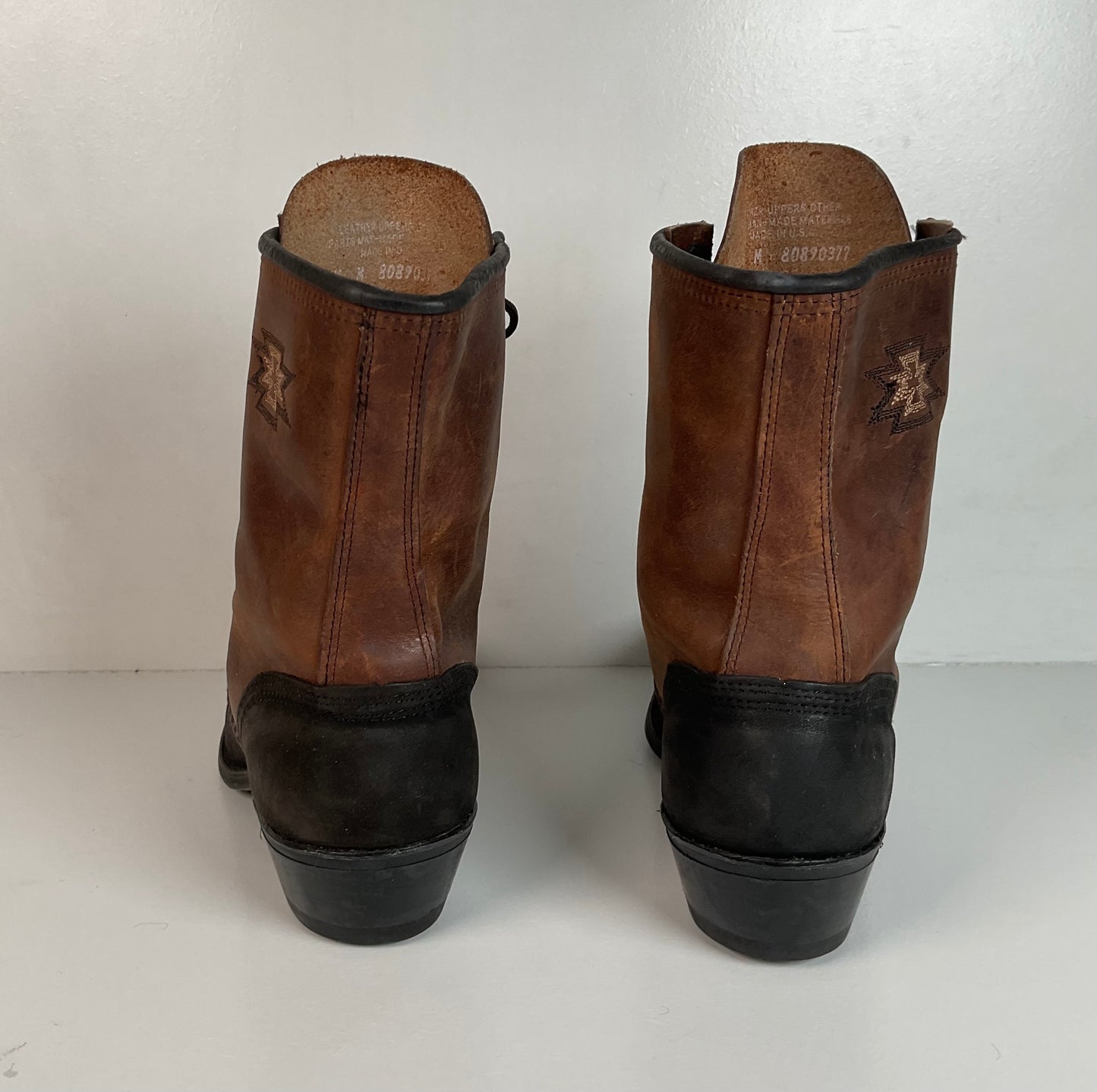Vintage Women’s Abilene Granny Packer Boots 9.5 M USA Made