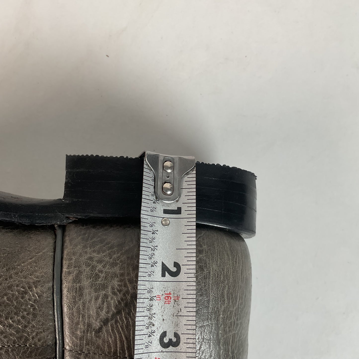 Customized Lucchese Leadville Grey Anthracite Roper Boots 8.5 D USA Mad Dog Goat