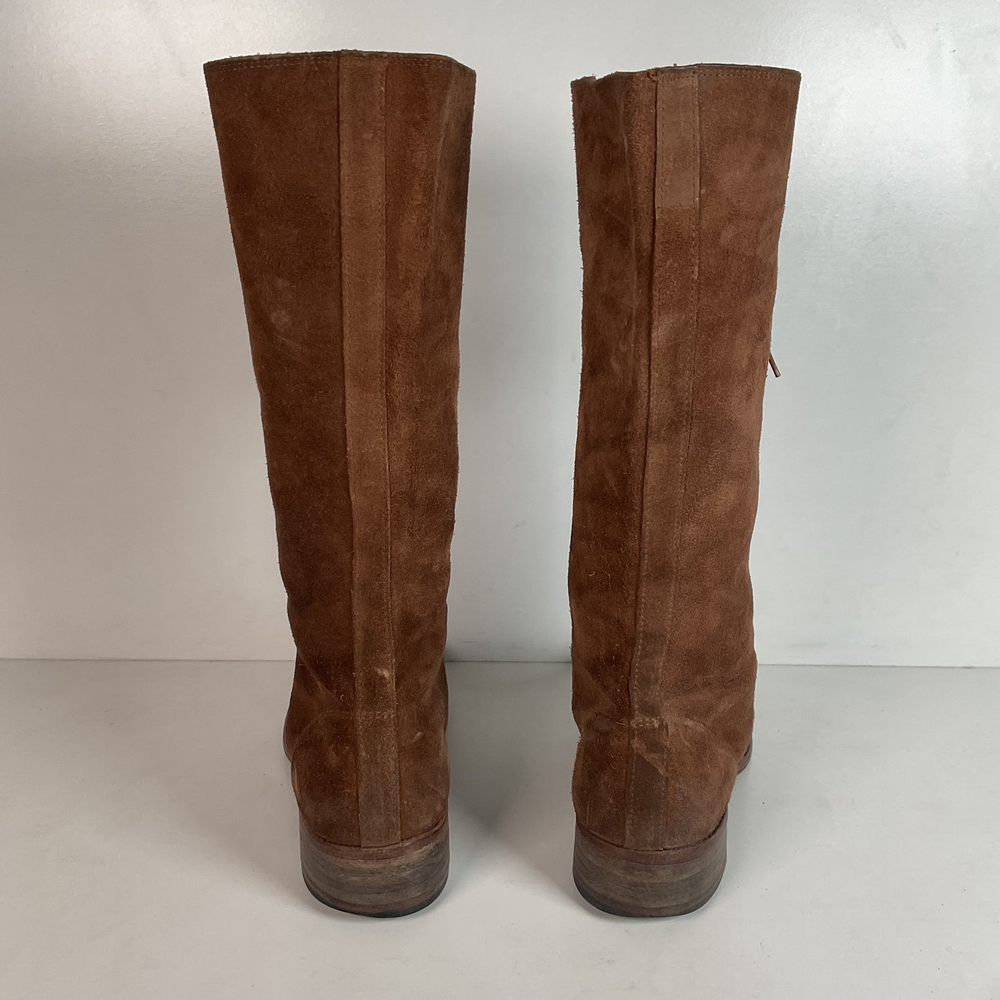 Vintage 1960s Men’s Suede Lace Up Snake Boots 12 D USA Made