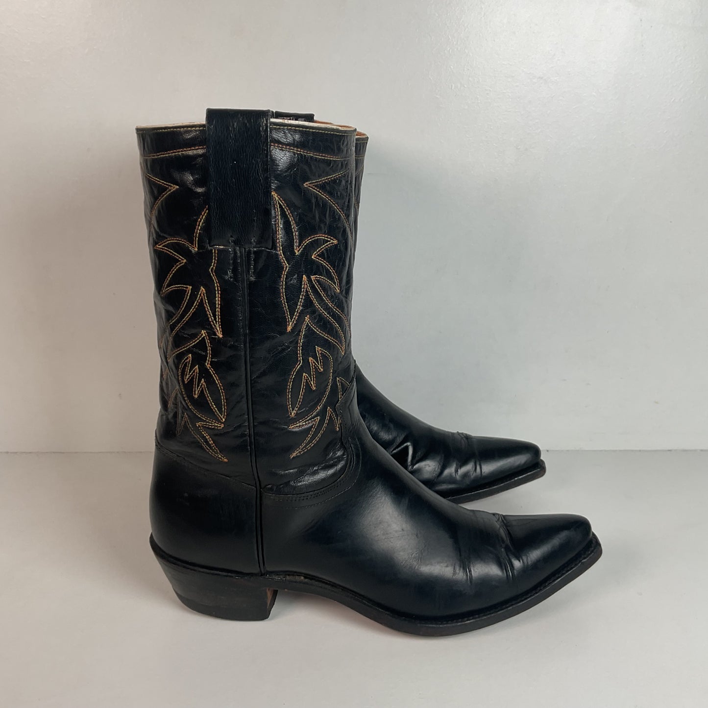 1950s Frye Authentic Cowgirl Boots 7.5 C Snip Toe