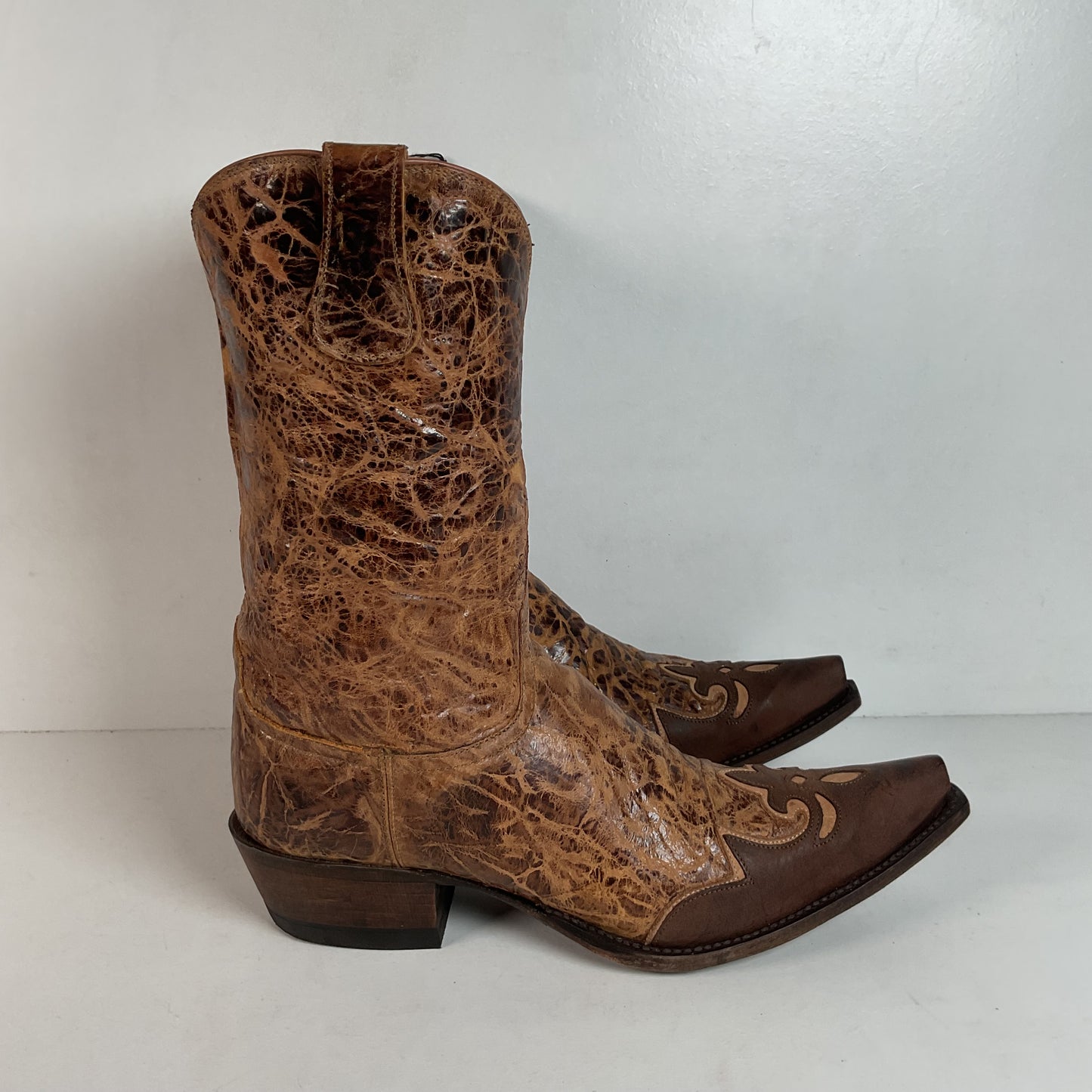 Lucchese Diva Delta Calf Cowgirl Boots 10 B USA Made Retired