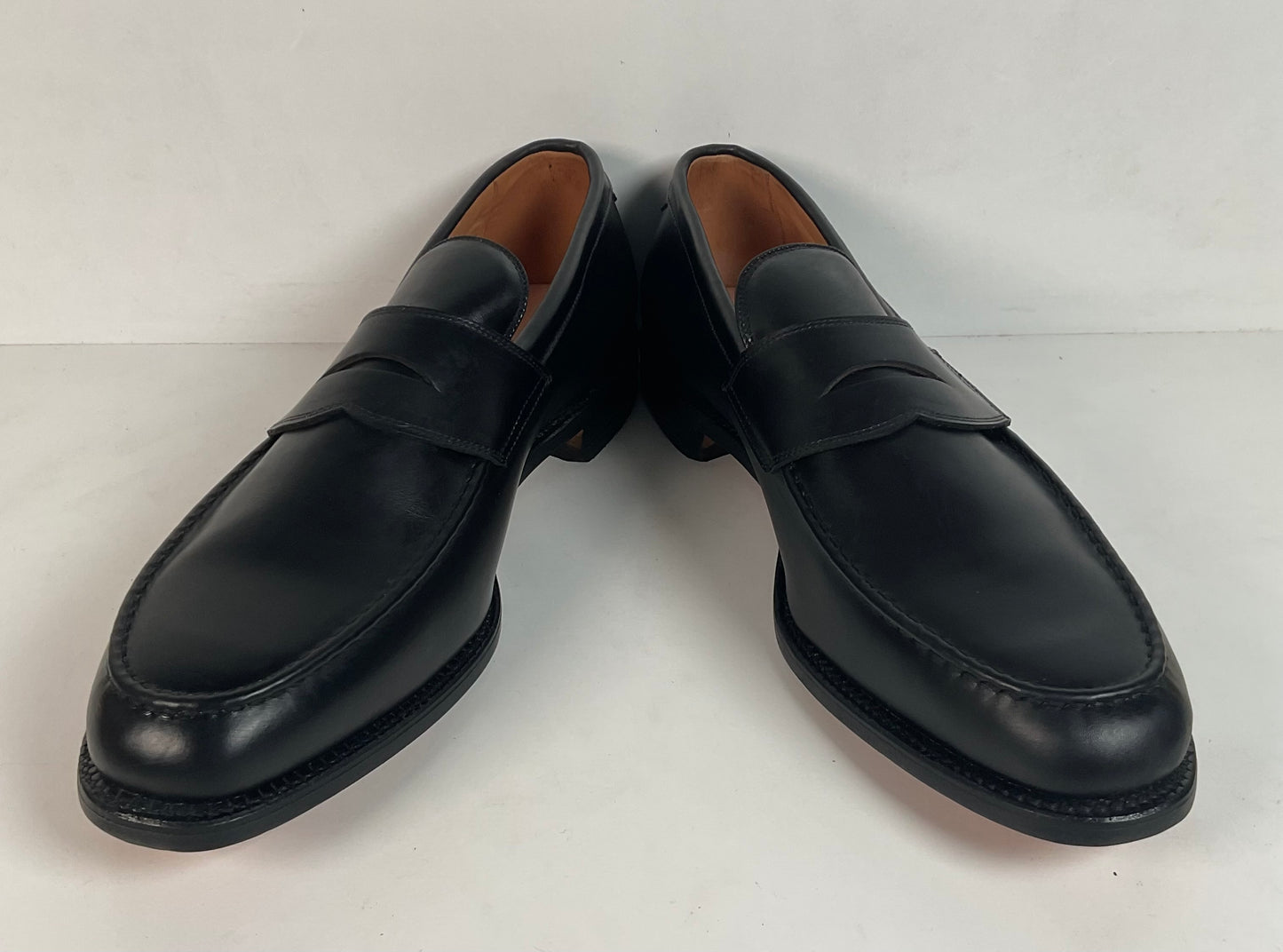 Allen Edmonds Hinsdale Penny Loafers 14 D USA Made Black Calfskin