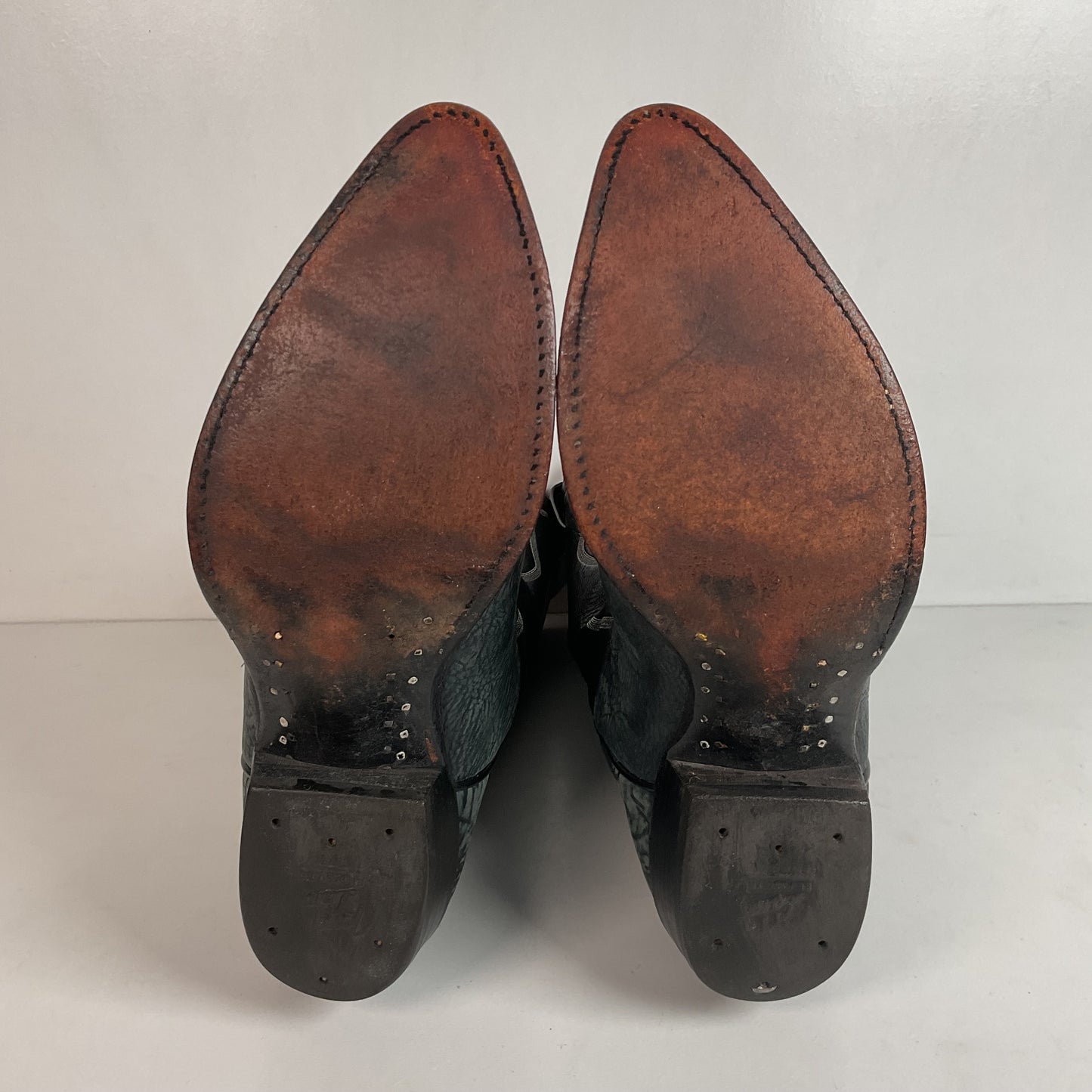 (2) Pairs Of Tony Lama Shoulder Cowboy Boots 8.5 D Style 6252 & 6250