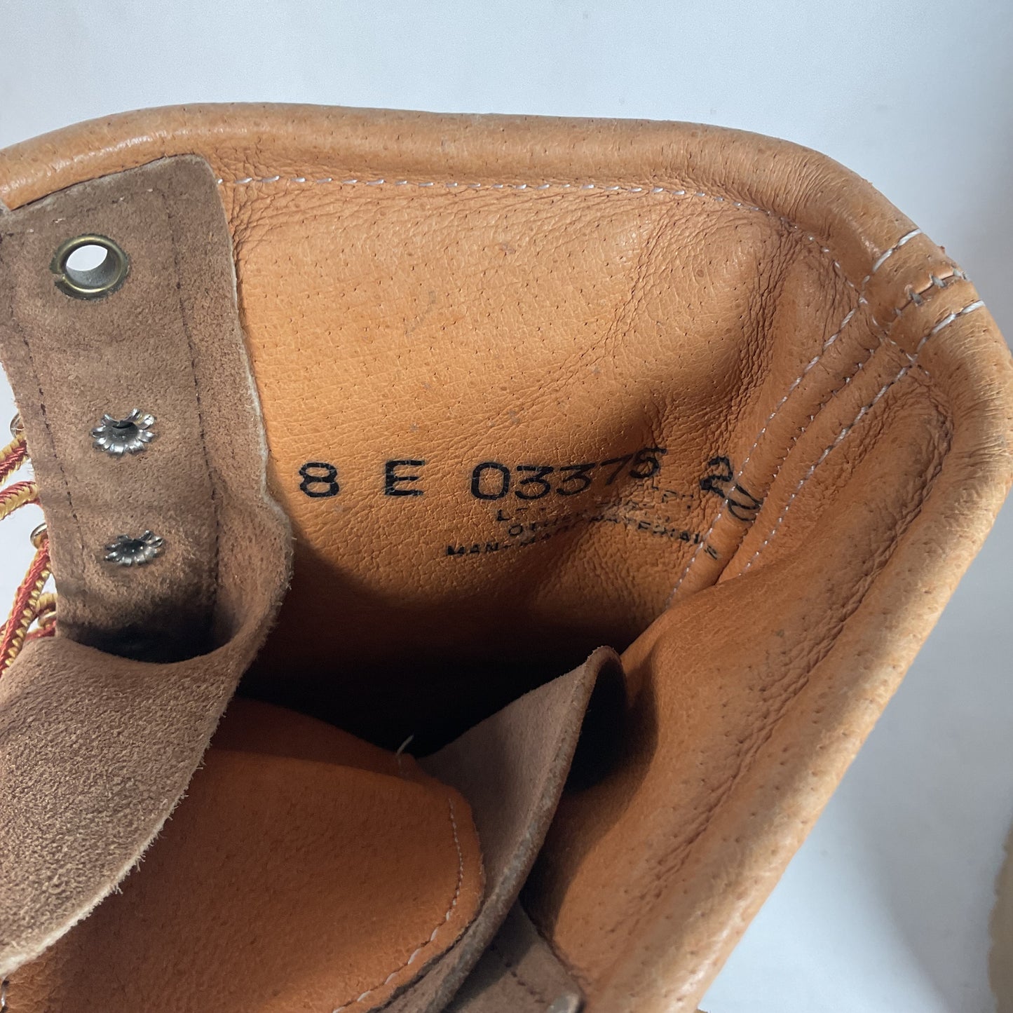 Vintage Wolverine Suede Logger Boots 8 E USA Made Winter Insulated