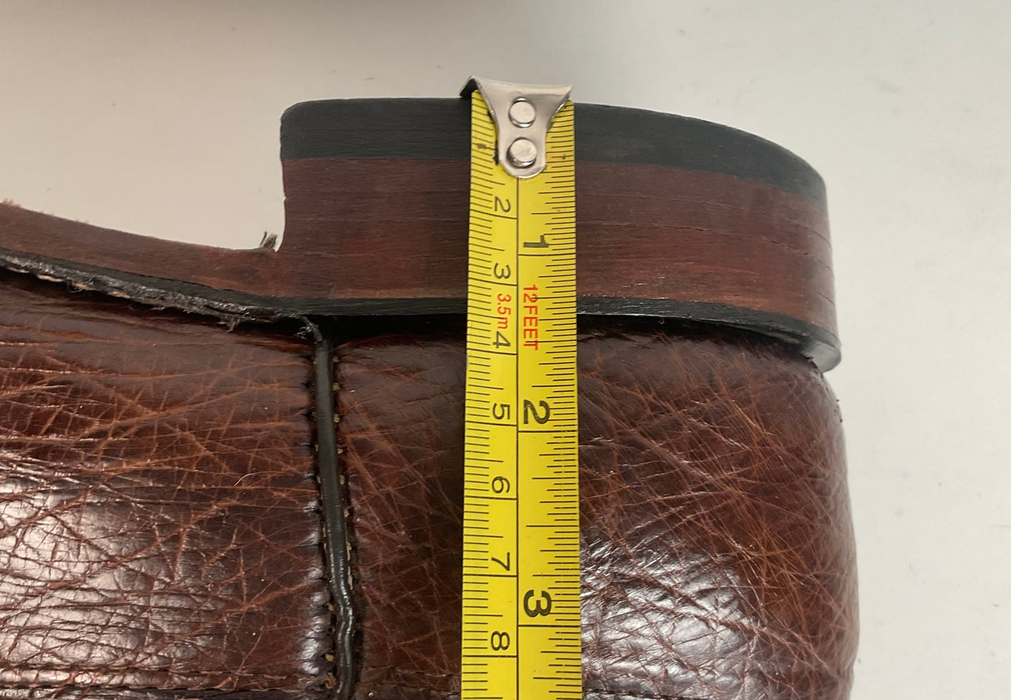 Vintage Larry Mahan Smooth Ostrich Roper Boots 12 D Exotic