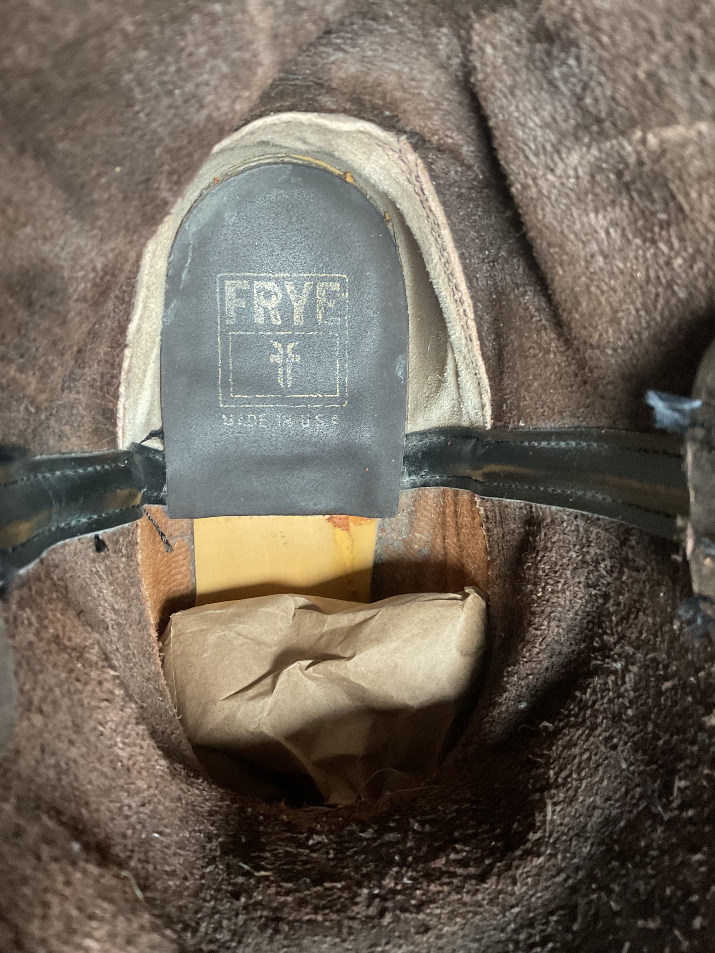 Frye Gaucho Harness Moto Boots 12 M Square Toe Style 87400 USA Made